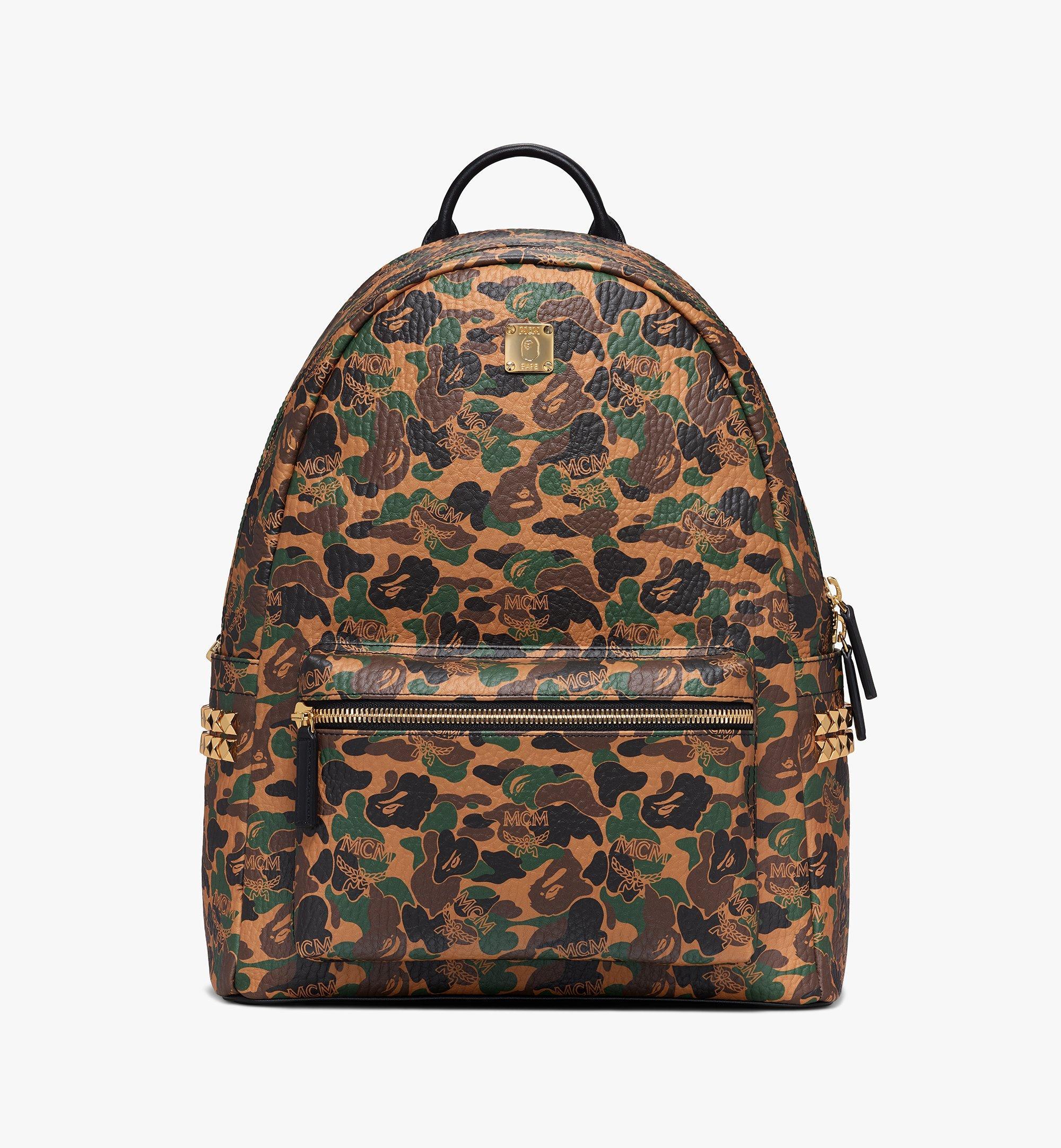 MCM X Bape Stark Backpack In Camo Visetos for Men Lyst