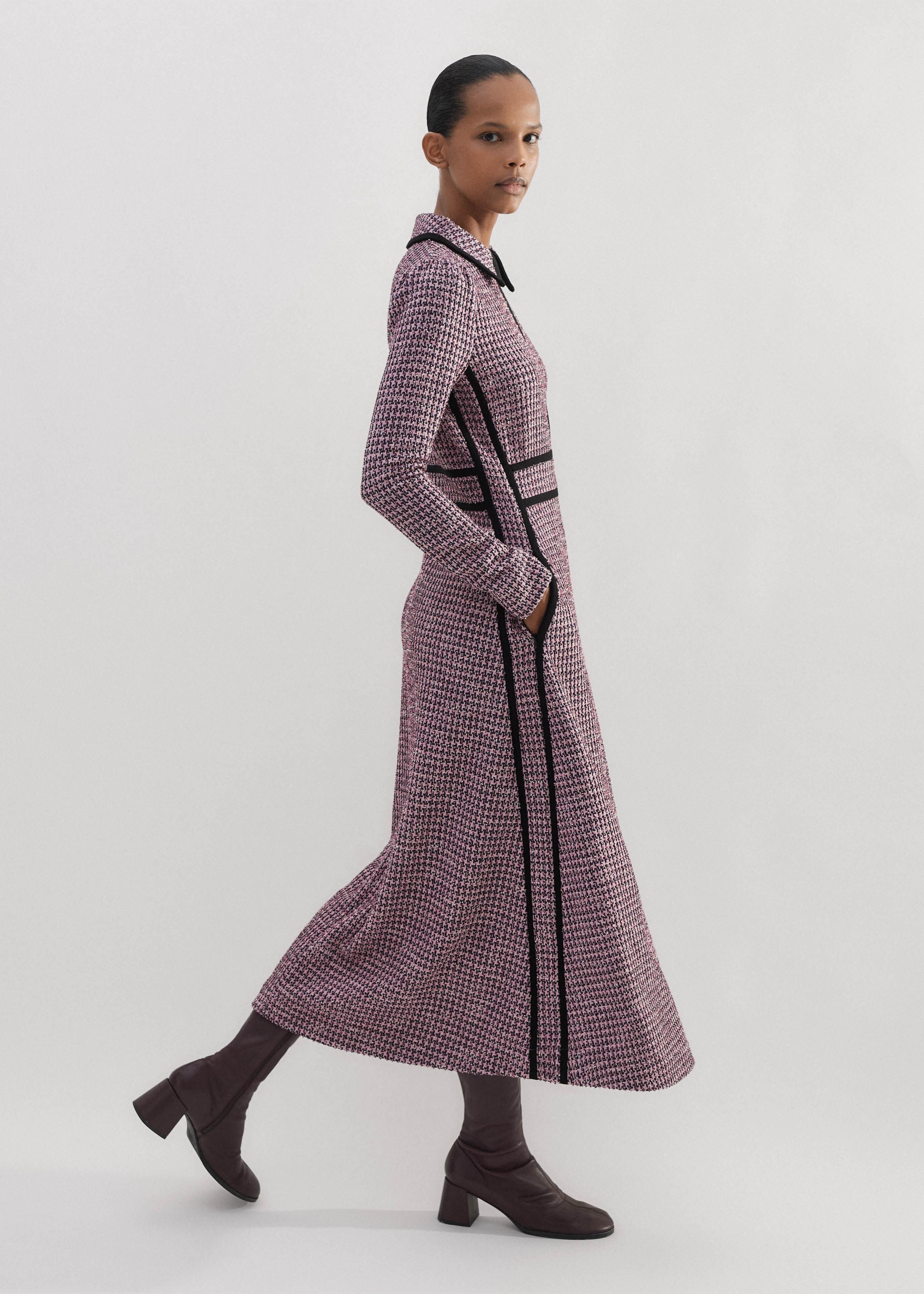slim fit dress slacks Houndstooth Fit & Flare Dress