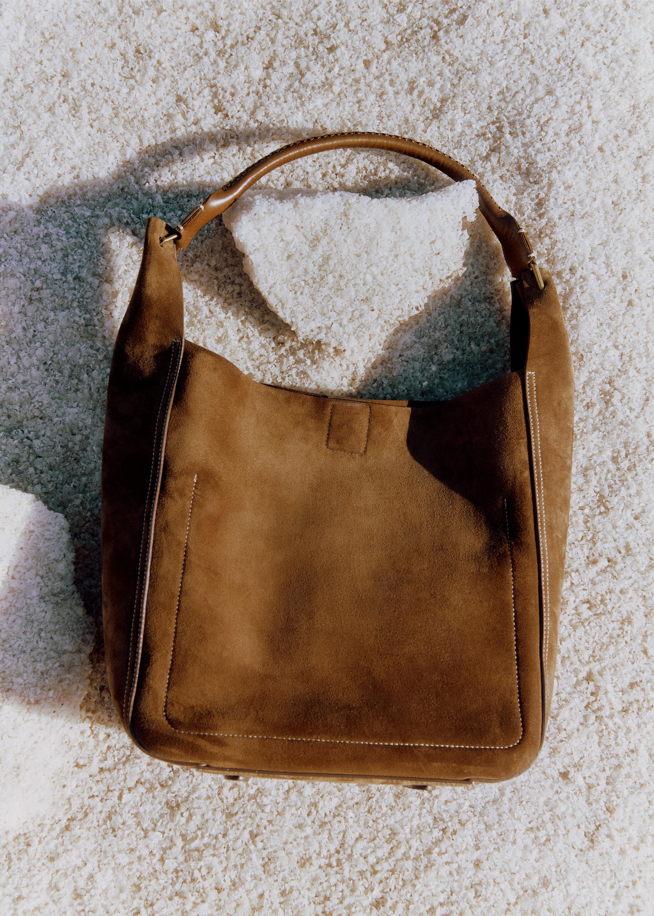 【INCHANT ME】Suede Bucket Cross Bag ME+EM Suede Bucket Bag in Brown | Lyst