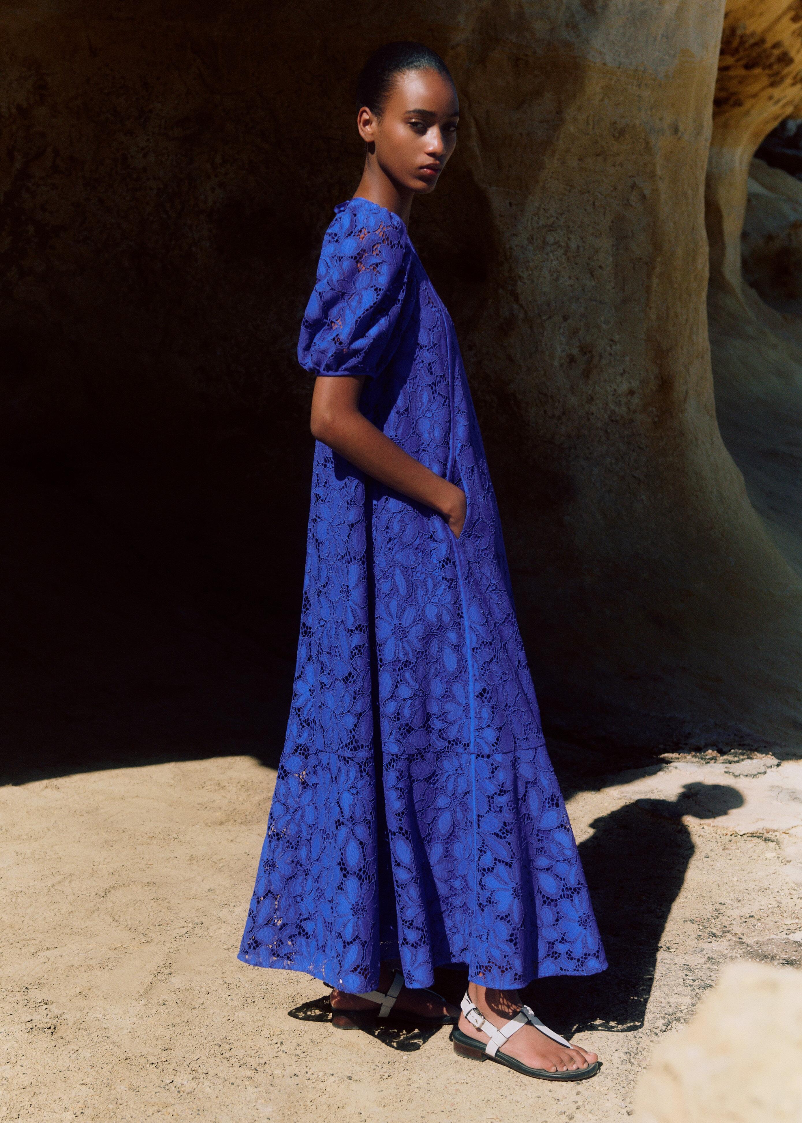 ME+EM Statement Guipure Lace Maxi Dress in Blue | Lyst ME+EM Statement Guipure Lace Maxi Dress in Blue | Lyst