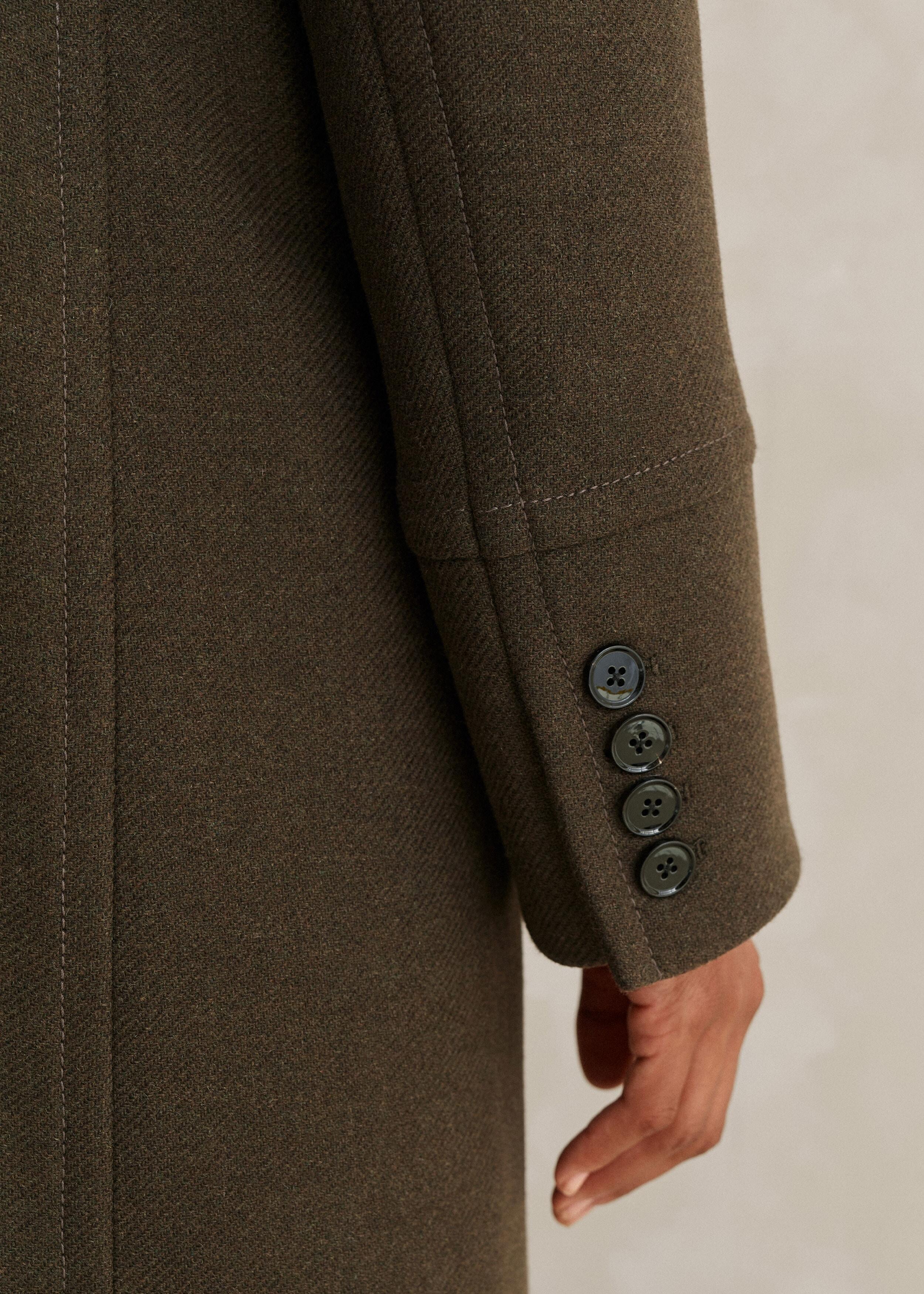 ME+EM Melange Wool | Lyst Coat in Natural Longline