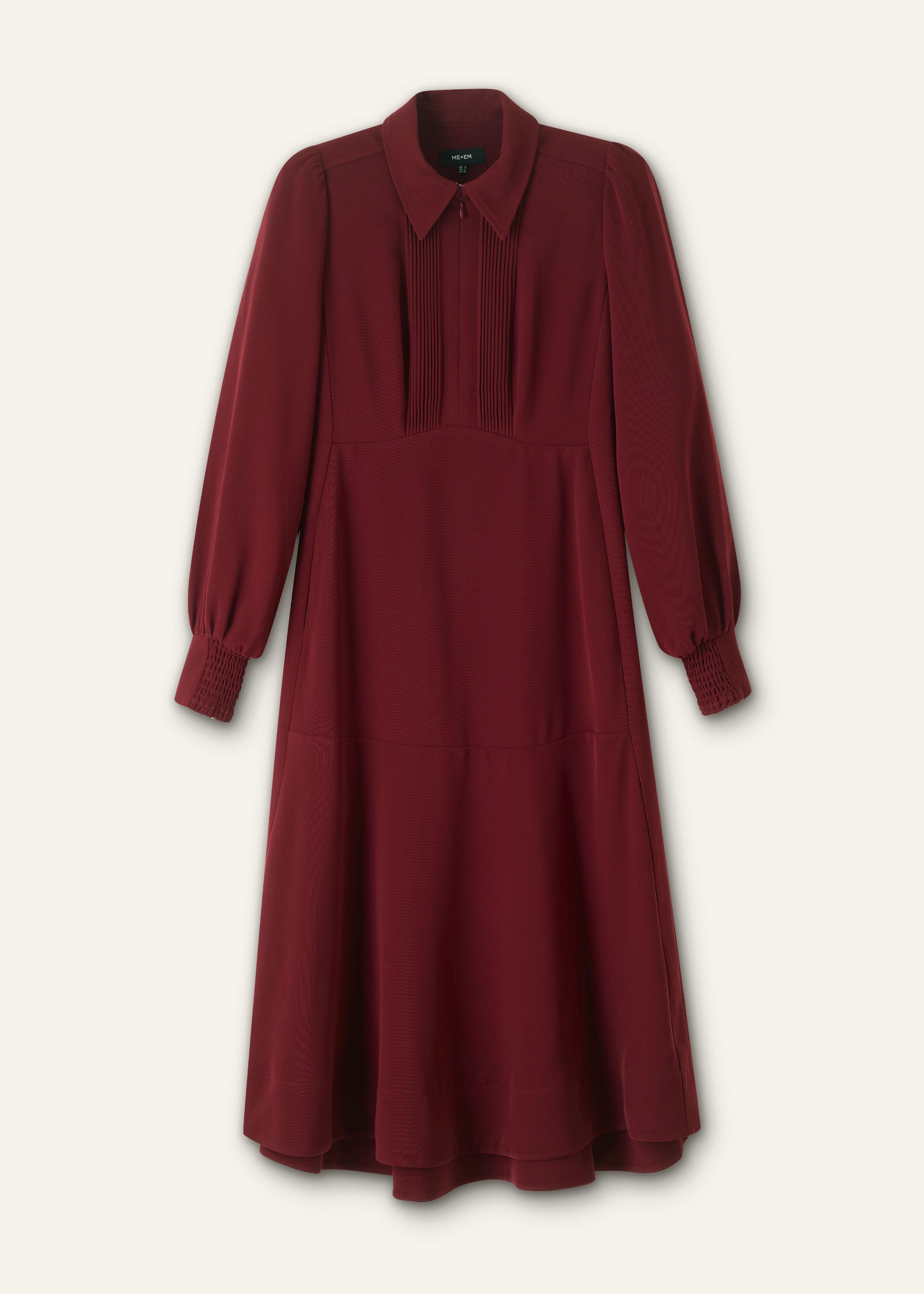 me and em burgundy dress ME+EM Satin Drape Neckline Maxi Dress