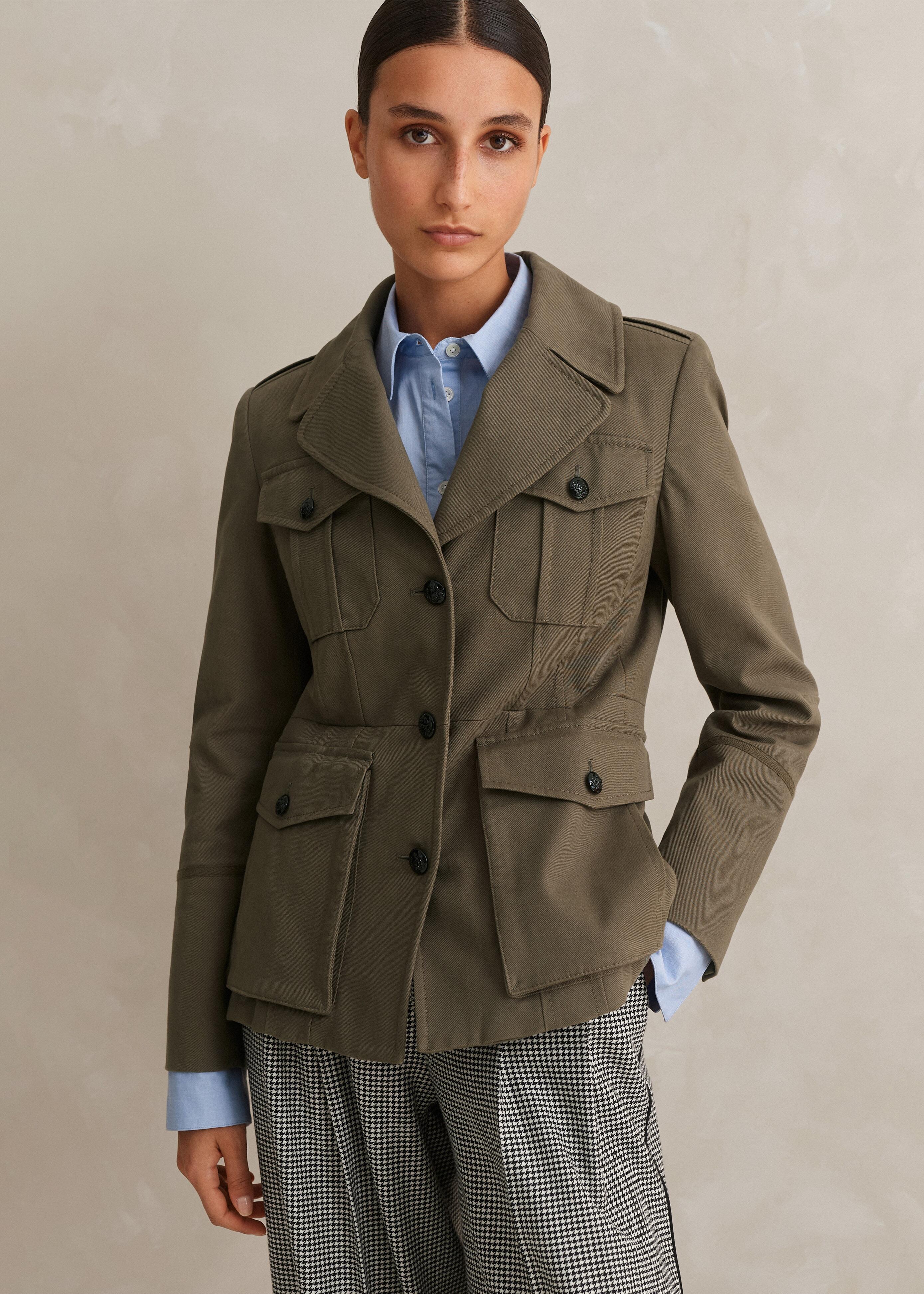 ME+EM The Everyday Military Jacket in Blue Lyst