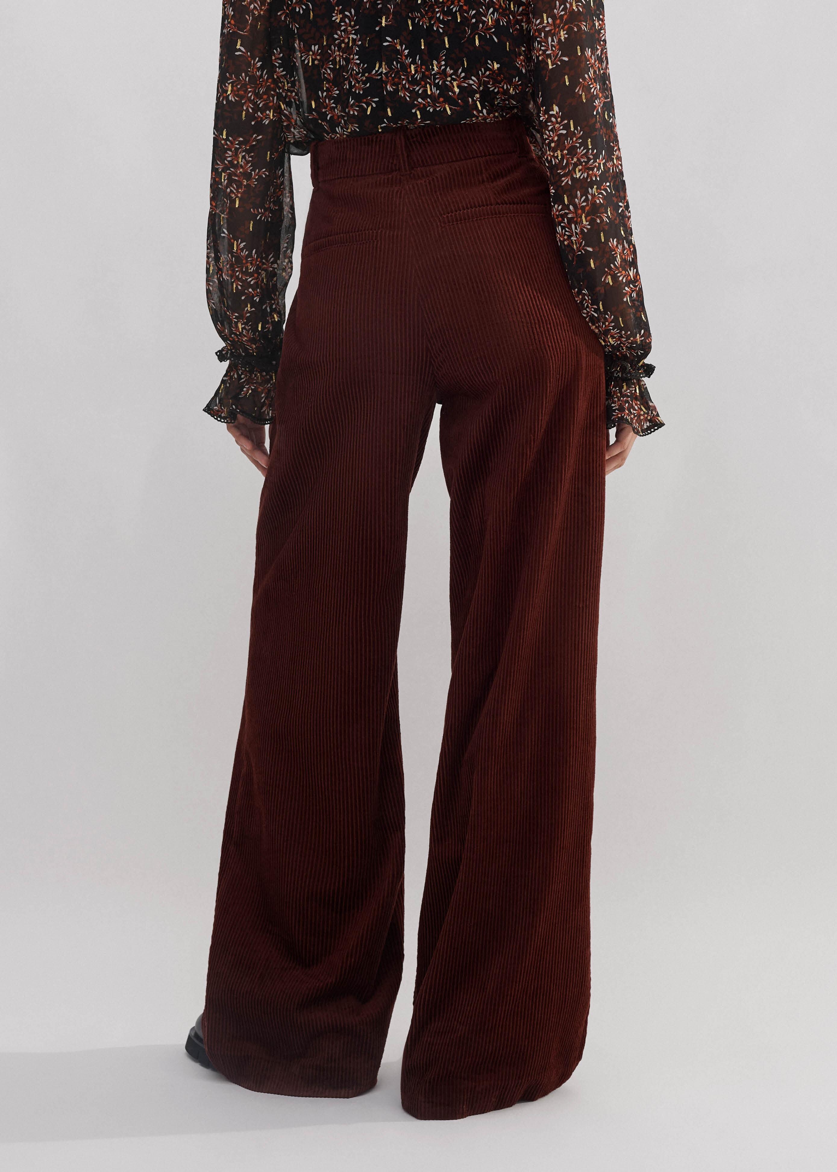 ME+EM Chunky Corduroy Wide-Leg Pants in Brown | Lyst UK 