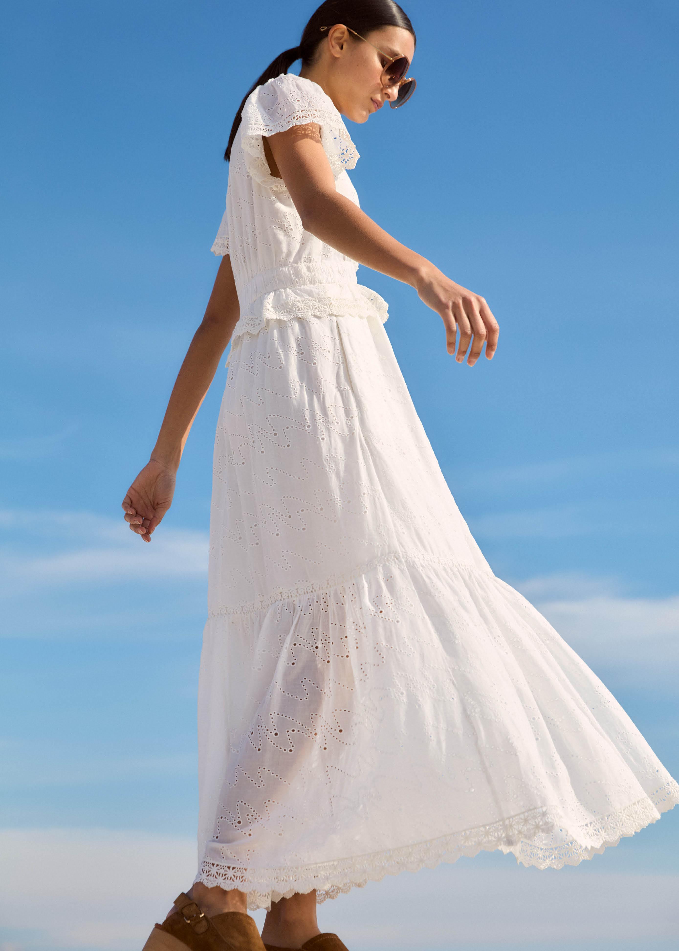 modern zig zag broderie maxi dress Modern Zig Zag Broderie Maxi Dress ~ Douceur