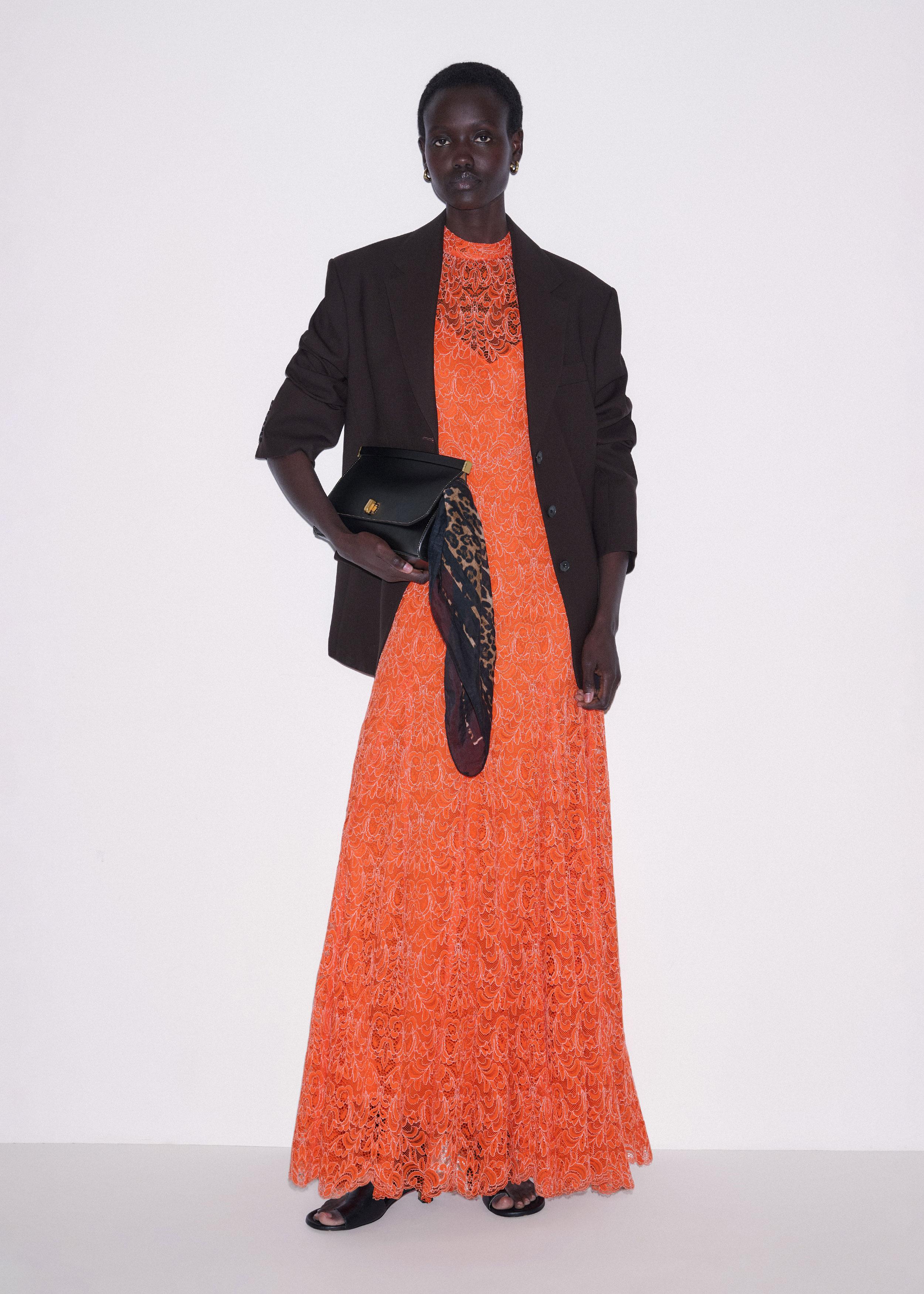 lace dress for sale The Eyre Modest Lace Dress Cream / M