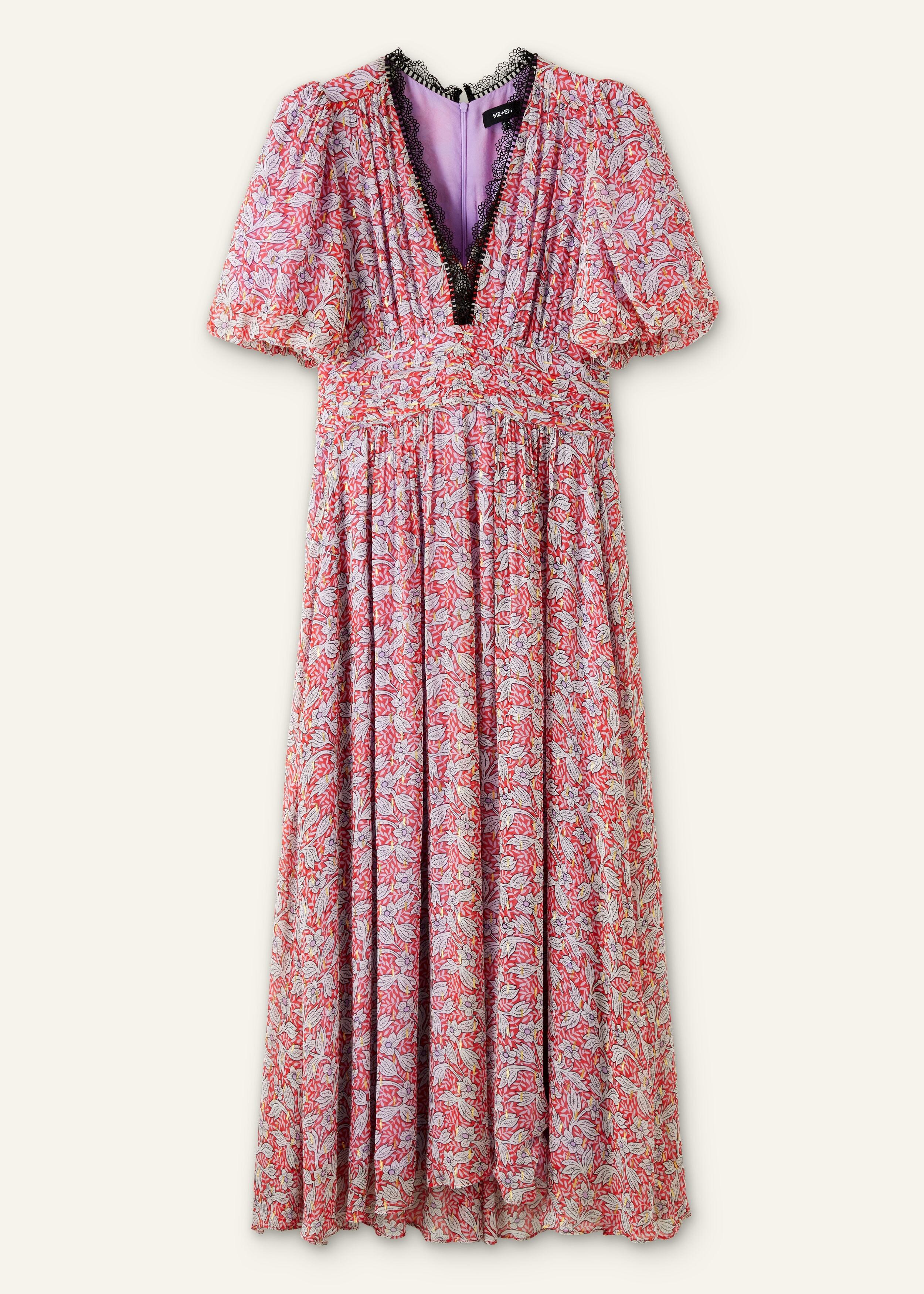 ME+EM Evening Primrose Print Lace Maxi Dress in Pink | Lyst ME+EM Evening Primrose Print Lace Maxi Dress in Pink | Lyst