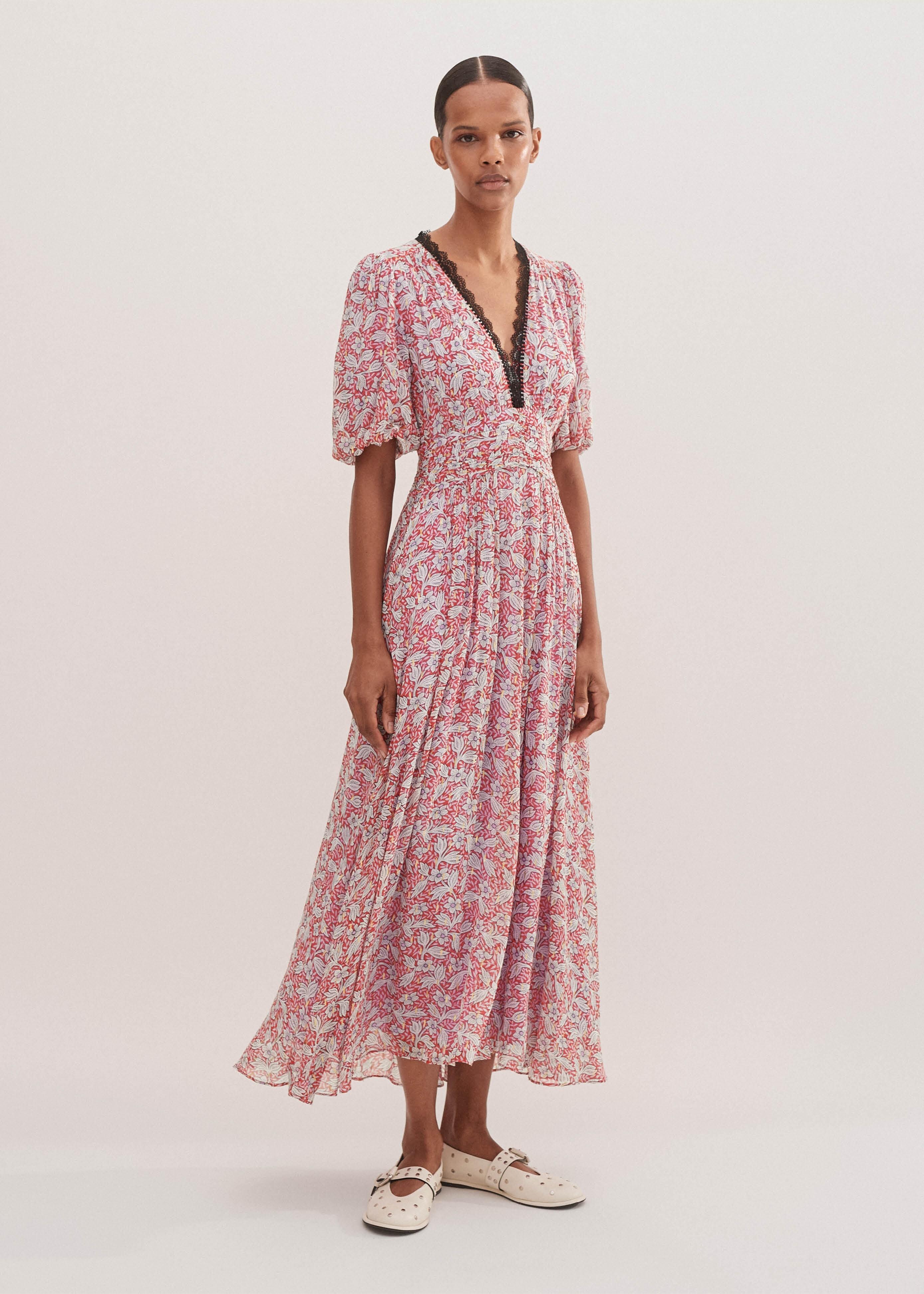evening primrose print maxi dress Primrose Floral Strappy Back Maxi Dress