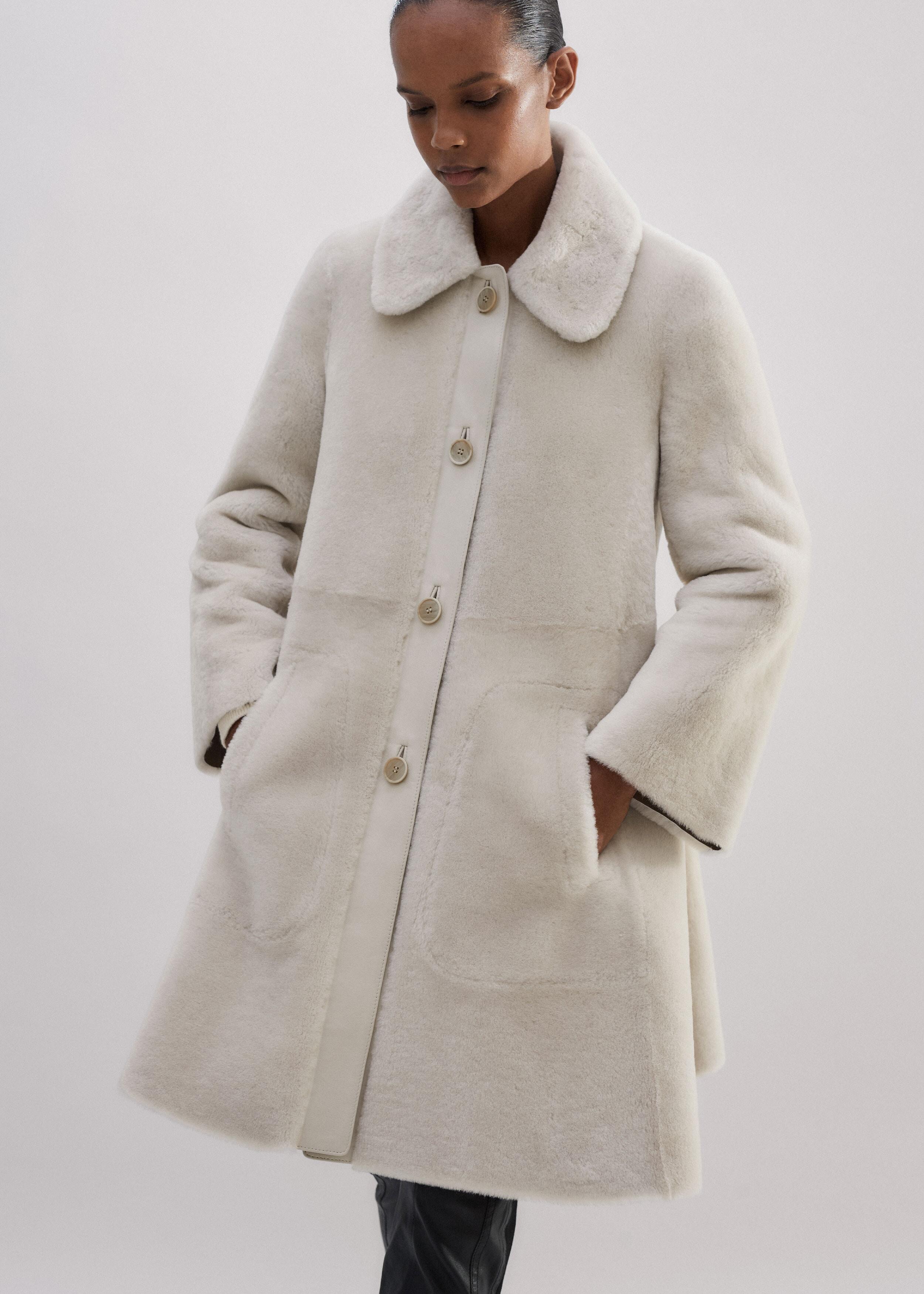 mmeeme 2way luxe faux fur coat ME+EM Luxe Shearling Leather-Mix