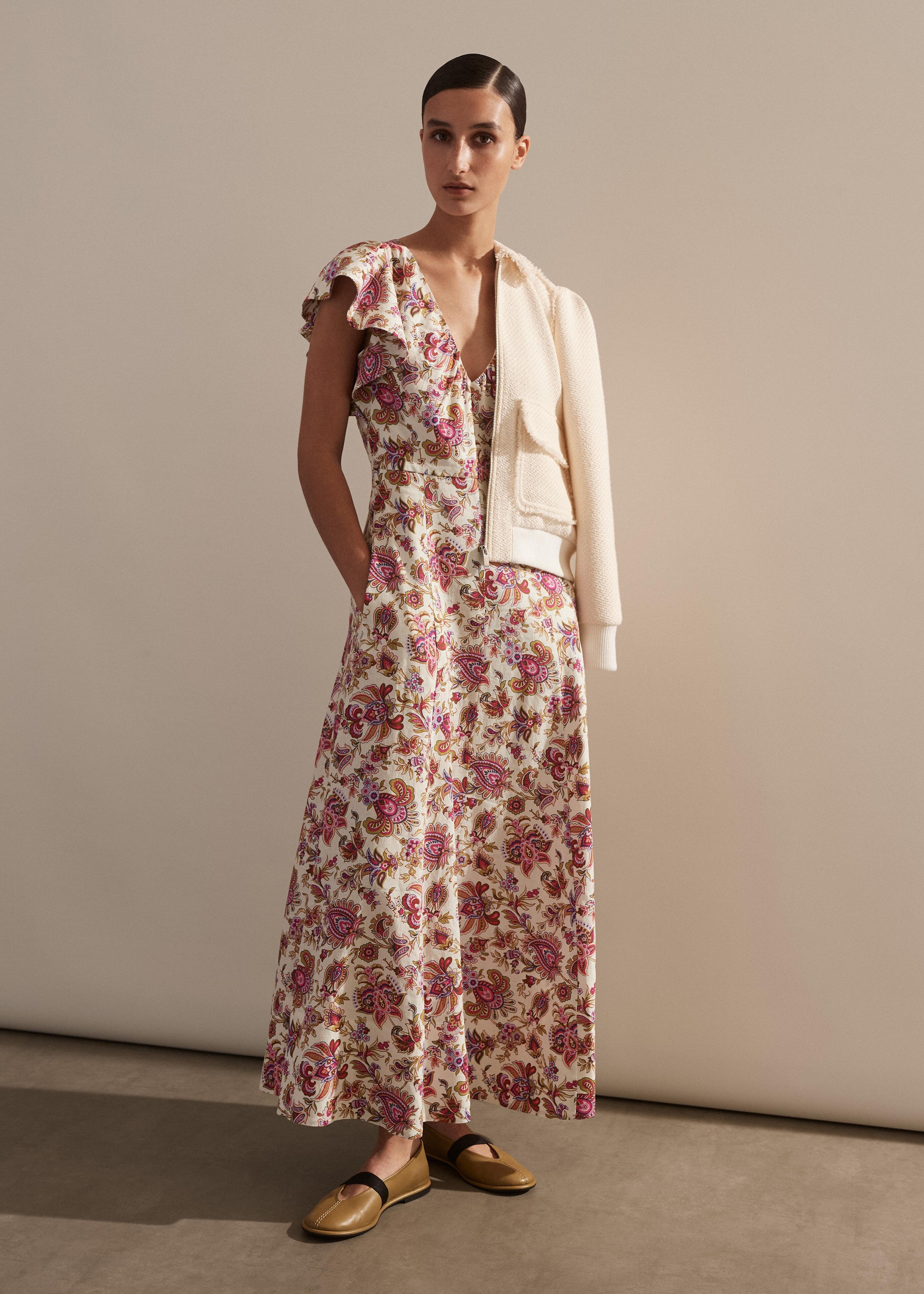 ME+EM Creaseless Linen Paisley Print Maxi Dress in Natural | Lyst UK ME+EM Creaseless Linen Paisley Print Maxi Dress in Natural | Lyst UK