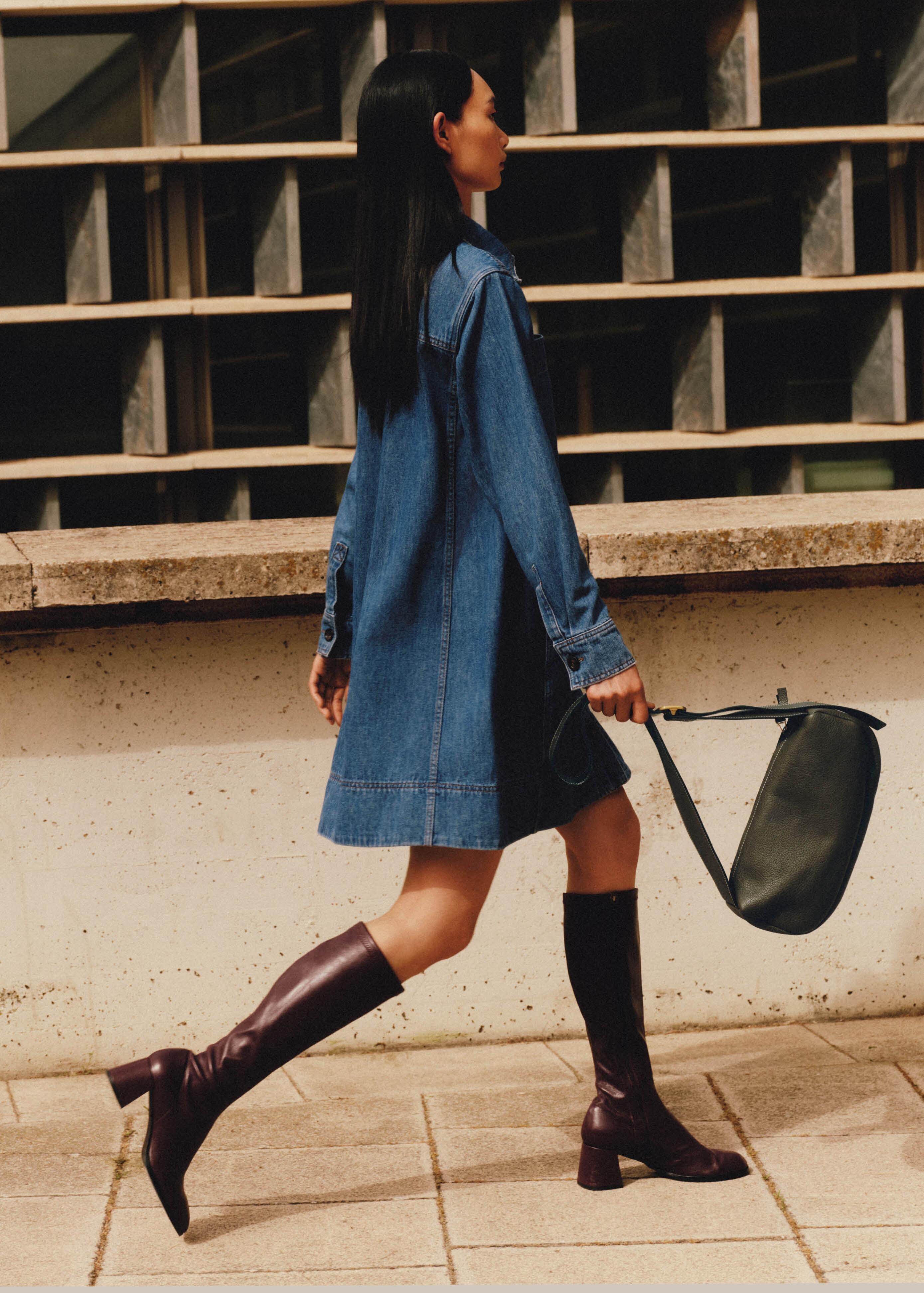 ME+EM Relaxed Denim Shirt Dress in Blue | Lyst