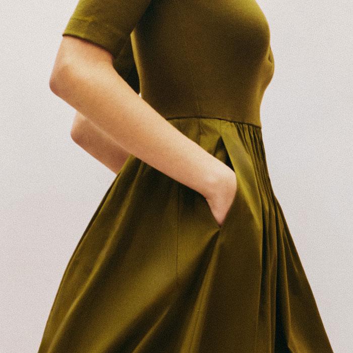 mixed media shirt collar maxi dress Mixed Media Shirt Collar Maxi Dress