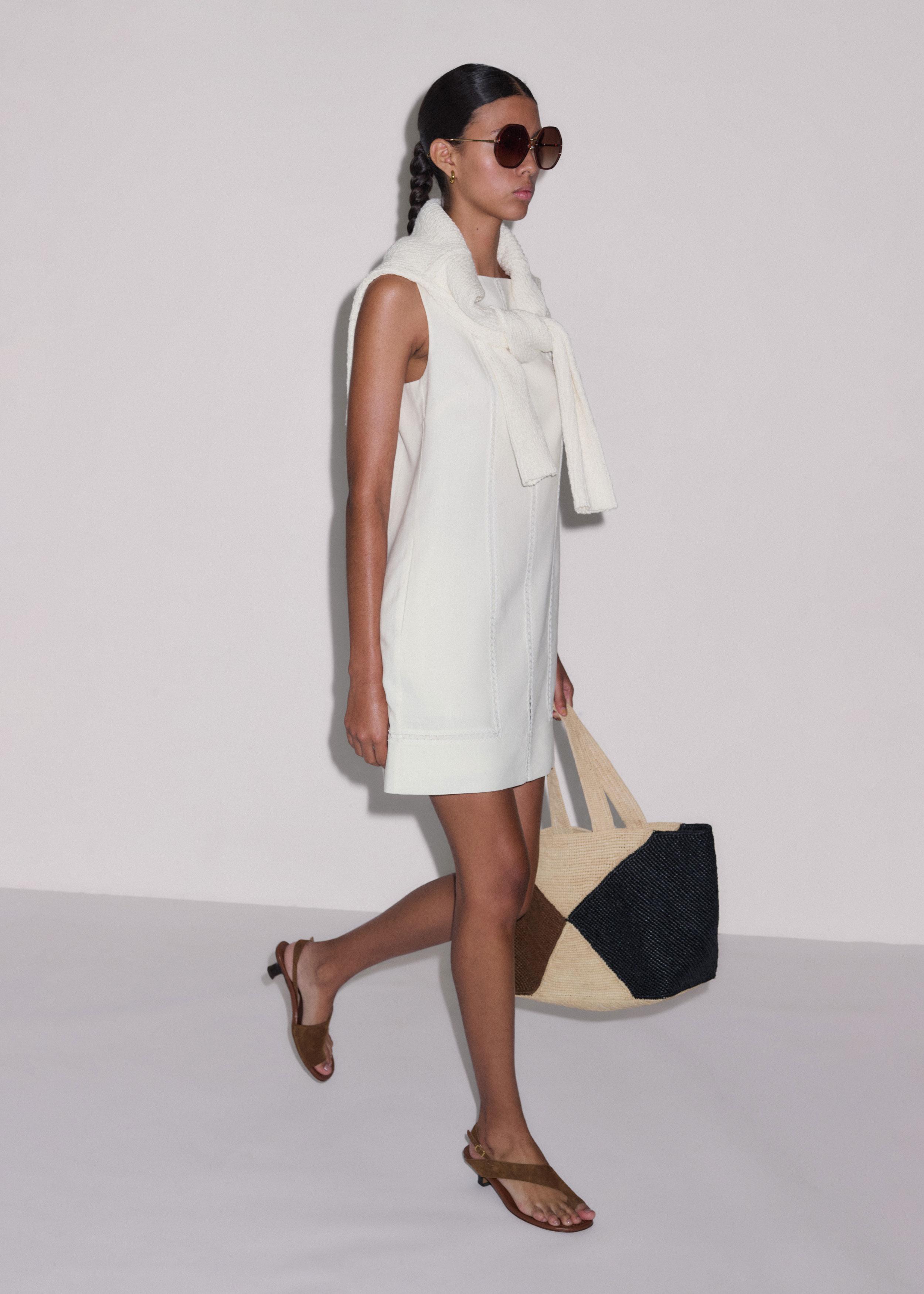ozzy linen mini dress Eliza Linen Mini Dress - White