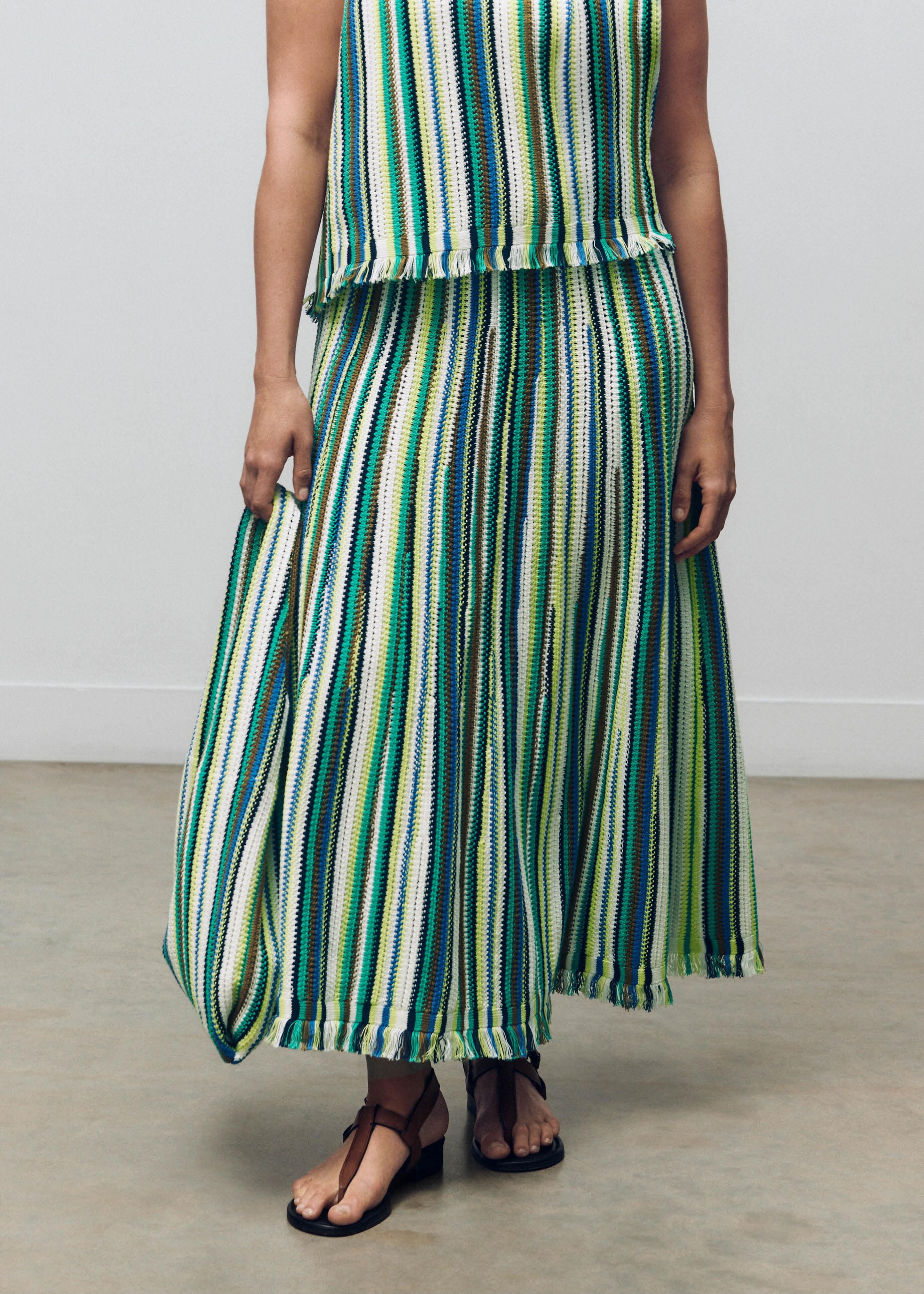 ME+EM Textured Stripe A-line Skirt in Blue | Lyst ME+EM Textured Stripe A-line Skirt in Blue | Lyst