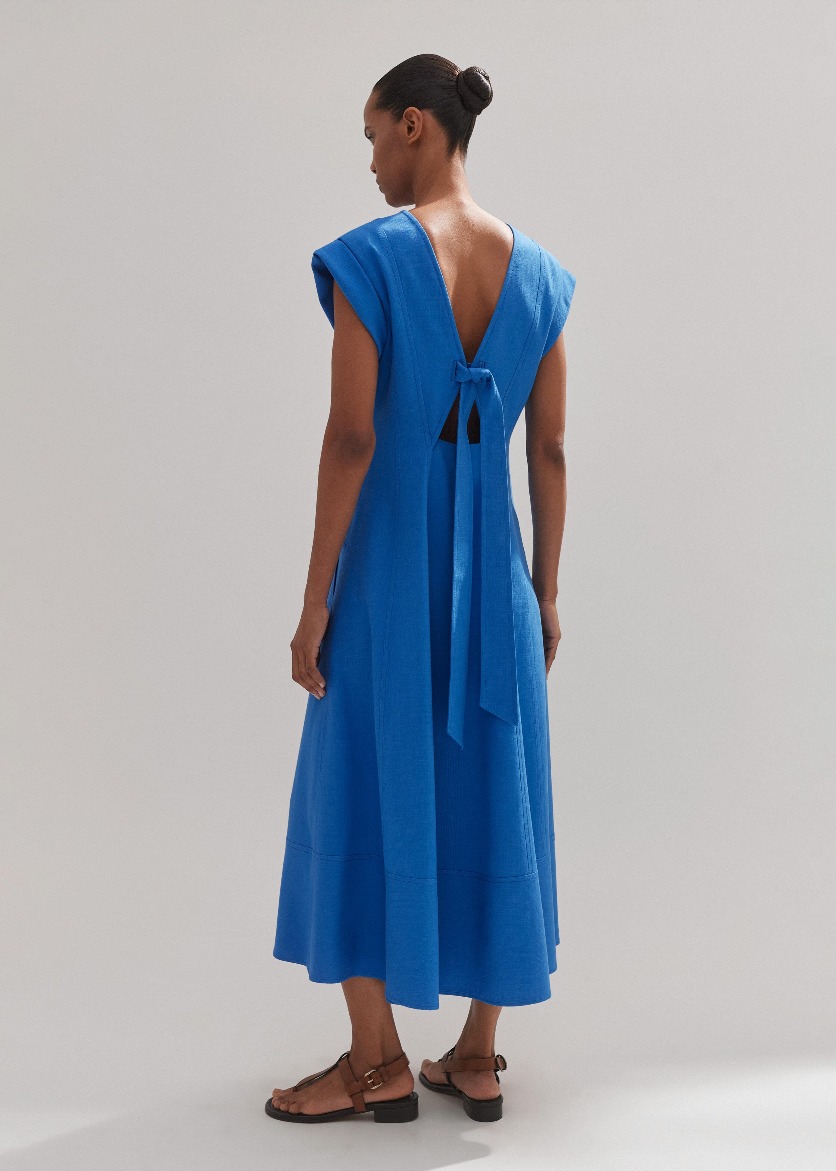 ME+EM Tailored Flare Midi Dress in Blue | Lyst