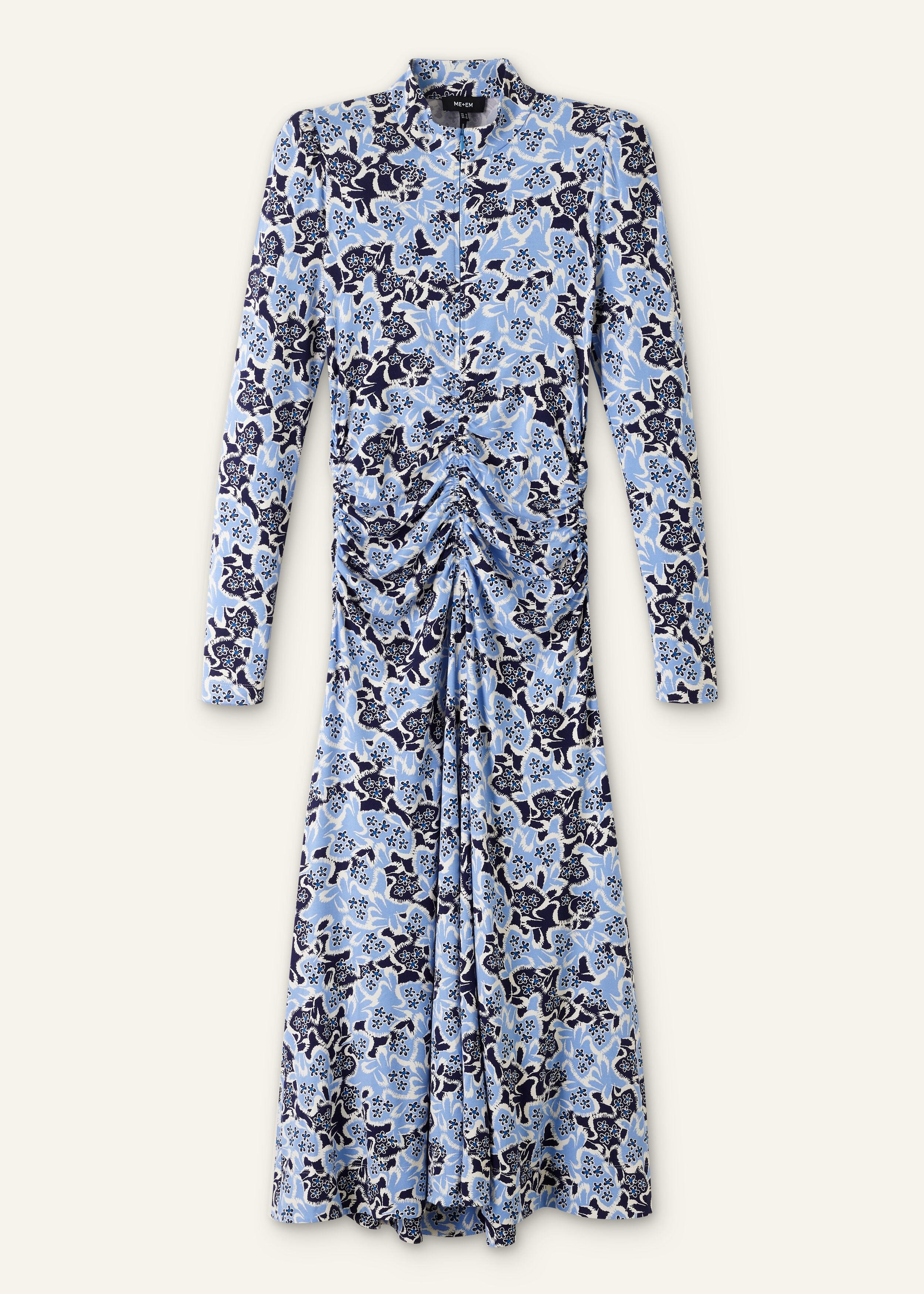 light blue sleeveless midi dress Sancia Linen Corset Midi Dress