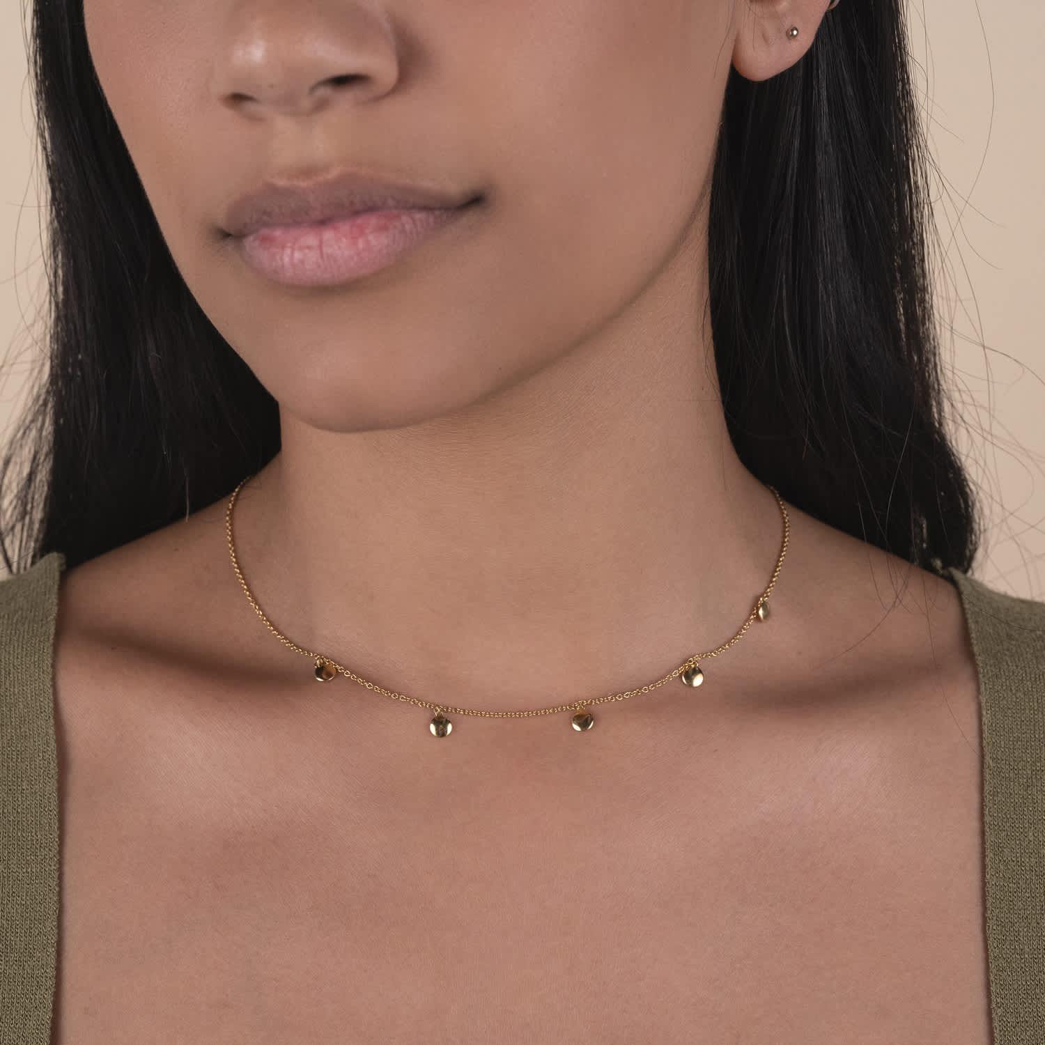 Buy Beaded Chain Necklace- 18K Gold Plated – PALMONAS