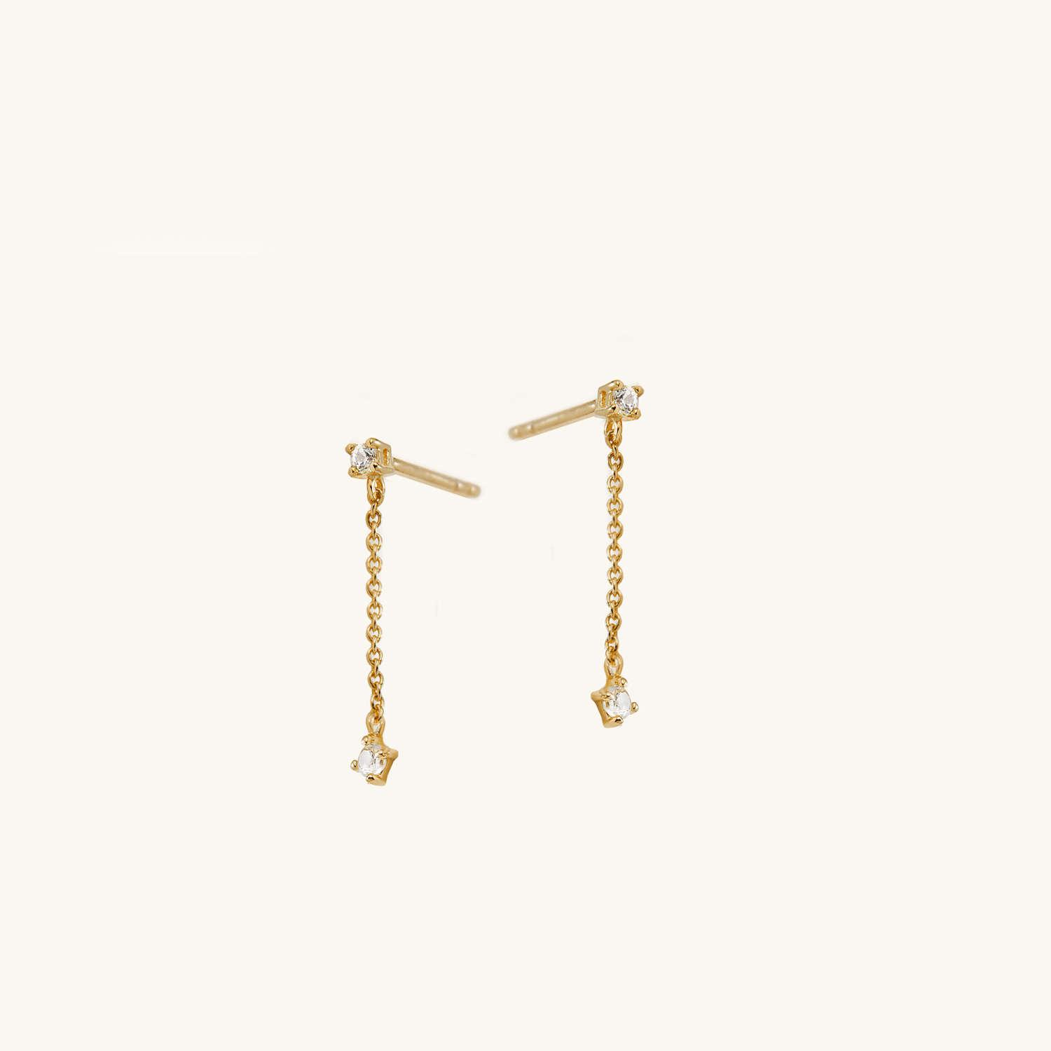 Mejuri & Frame Les Chain Drop Earrings - 18K Vermeil Drop, Earrings -  MEJUR21532