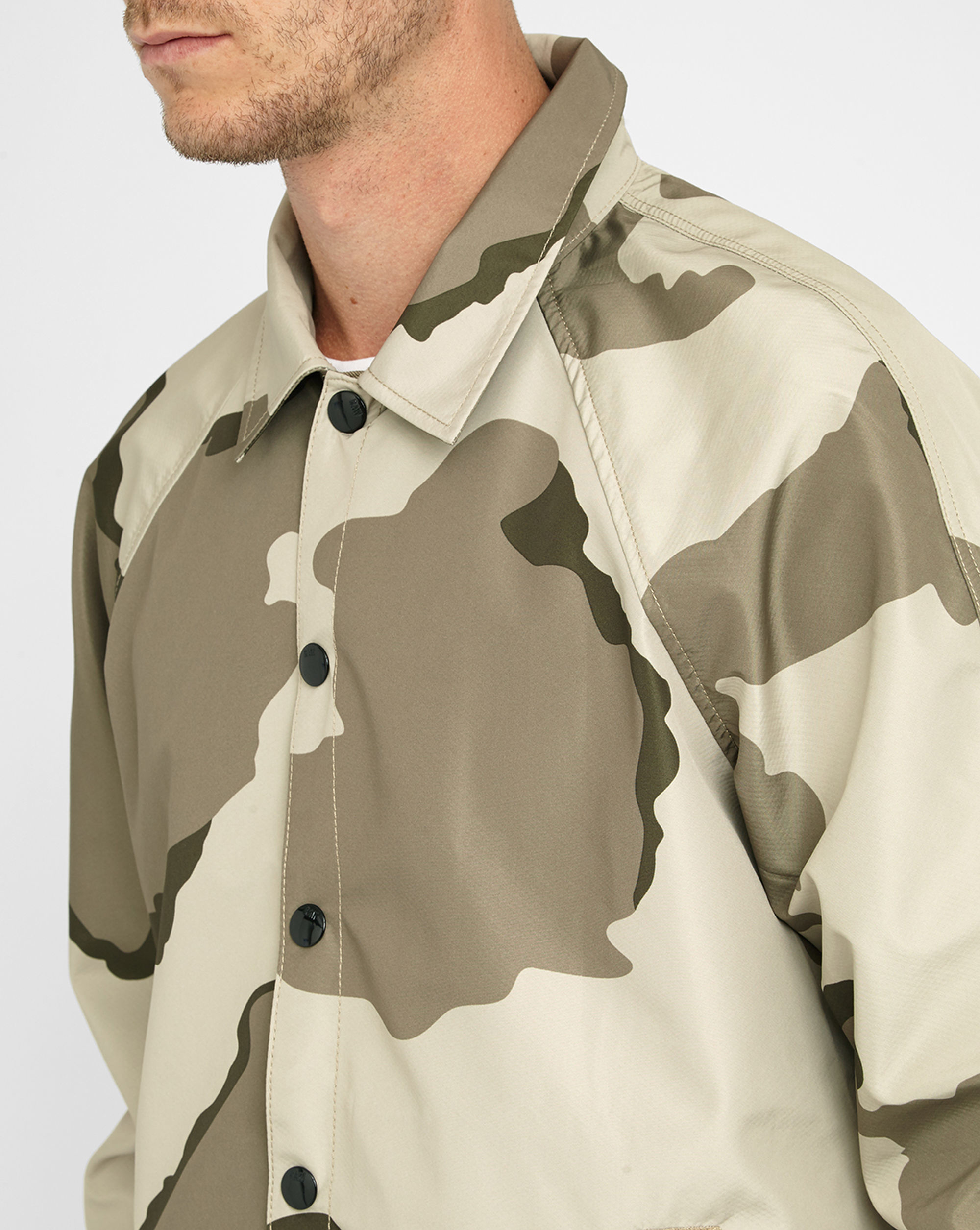 G-star raw Camouflage Beige Hedrove Small Collar Raincoat in Natural for Men | Lyst