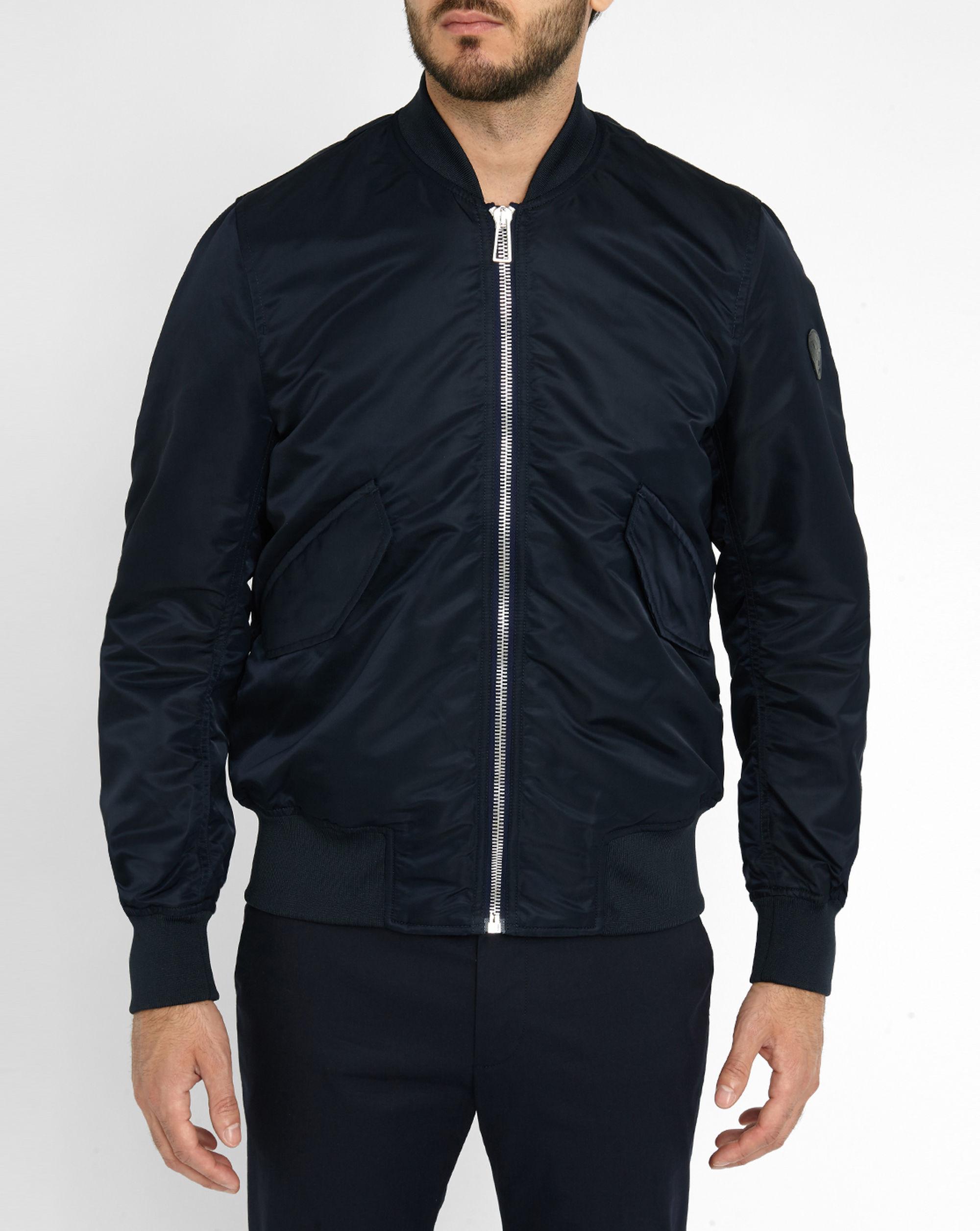 Ps by paul smith Navy Nylon Bomber Jacket in Blue for Men | Lyst