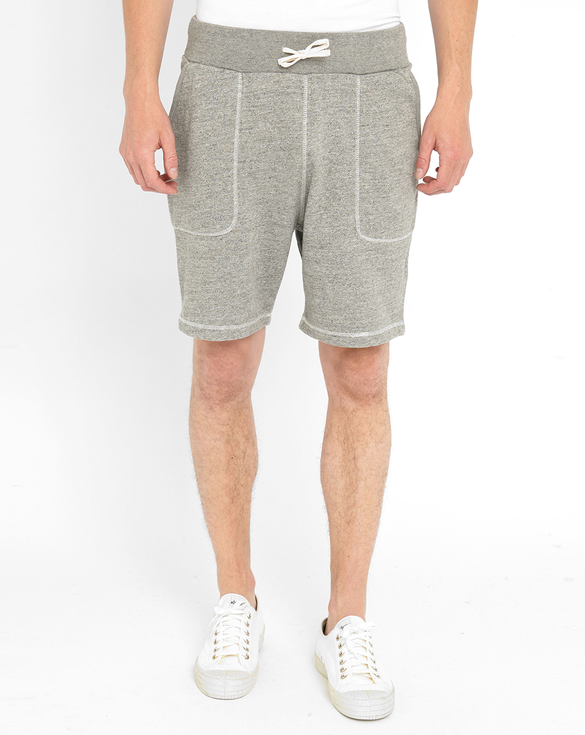 Scotch & soda Mottledgrey Pocket Jersey Shorts in Gray for Men Lyst