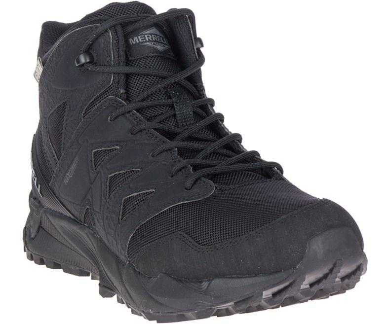 Merrell Rubber Agility Peak Mid Tactical Waterproof Shoe in Black for ...