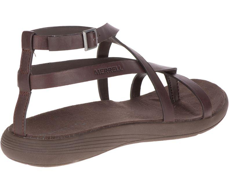 Merrell Duskair Seaway Thong Leather Sandal in Dark Brown (Brown) - Save  36% | Lyst