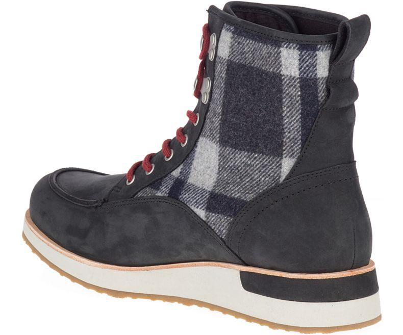 Merrell Leather Roam Mid in Black - Lyst