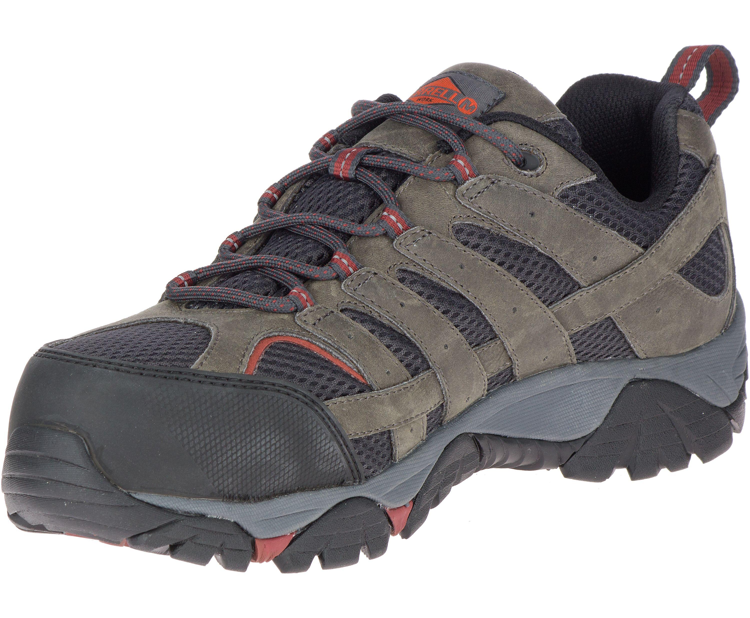 men's moab vertex vent comp toe work shoe wide width