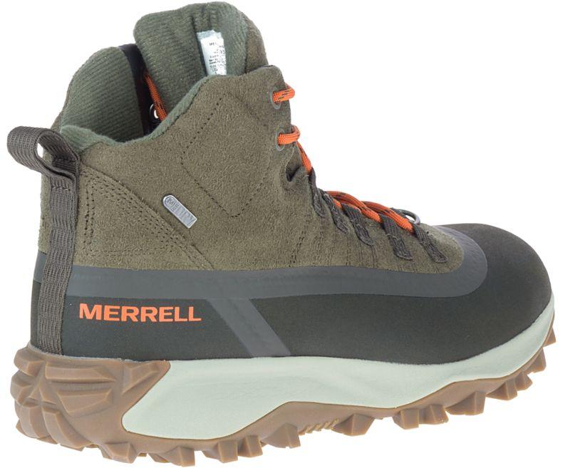 Merrell Leather Thermo Snowdrift Mid Shell Waterproof in Olive (Green) for Men - Lyst