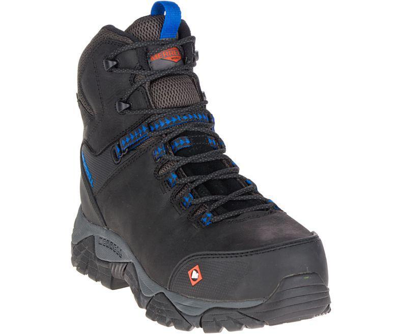 men's phaserbound mid waterproof comp toe work boot