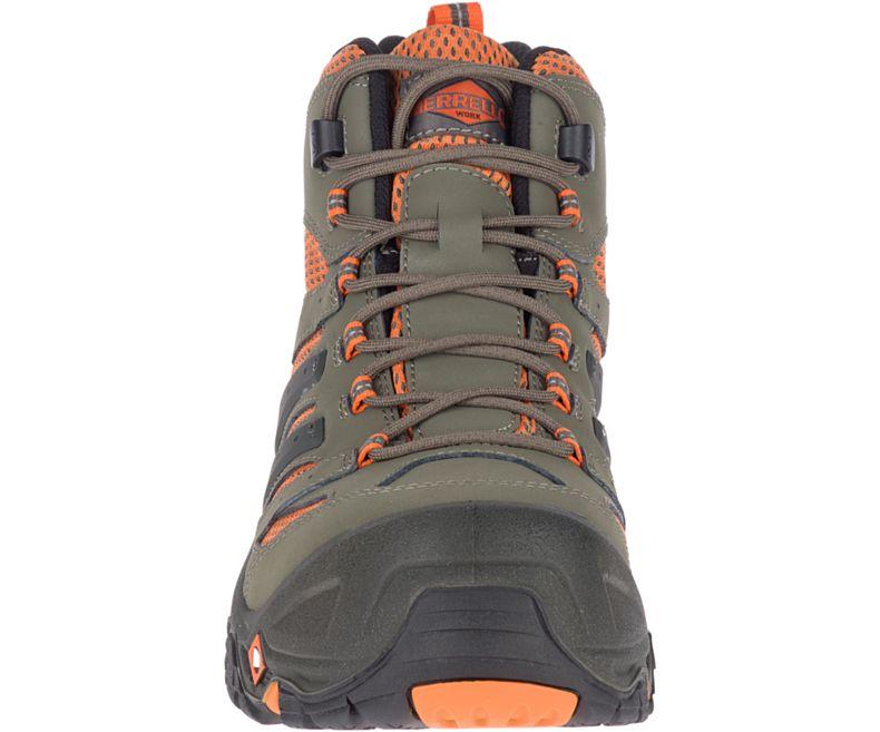 men's strongfield leather pull on waterproof comp toe work boot