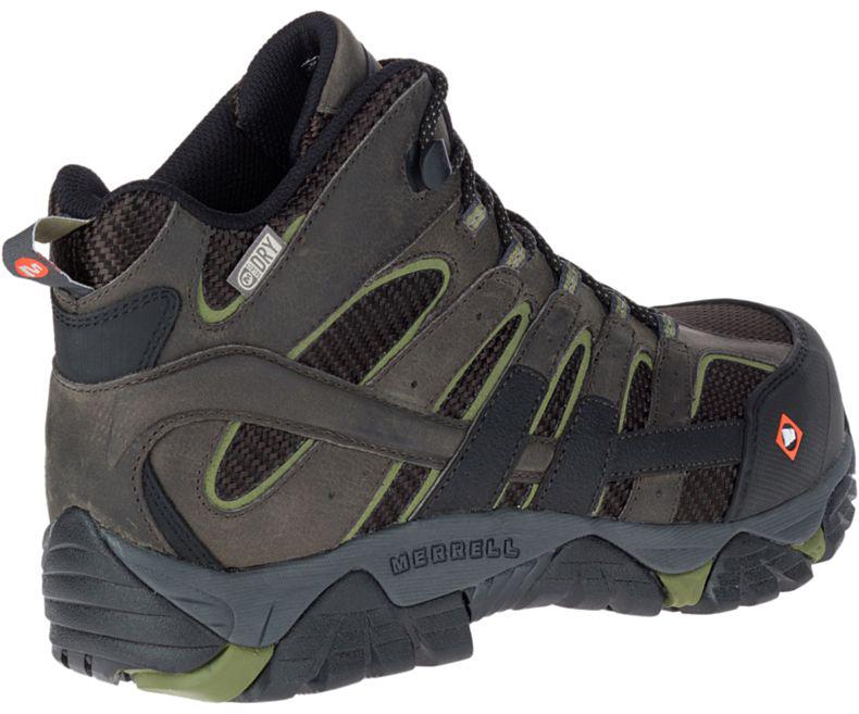 men's moab 2 vent waterproof comp toe work shoe wide width