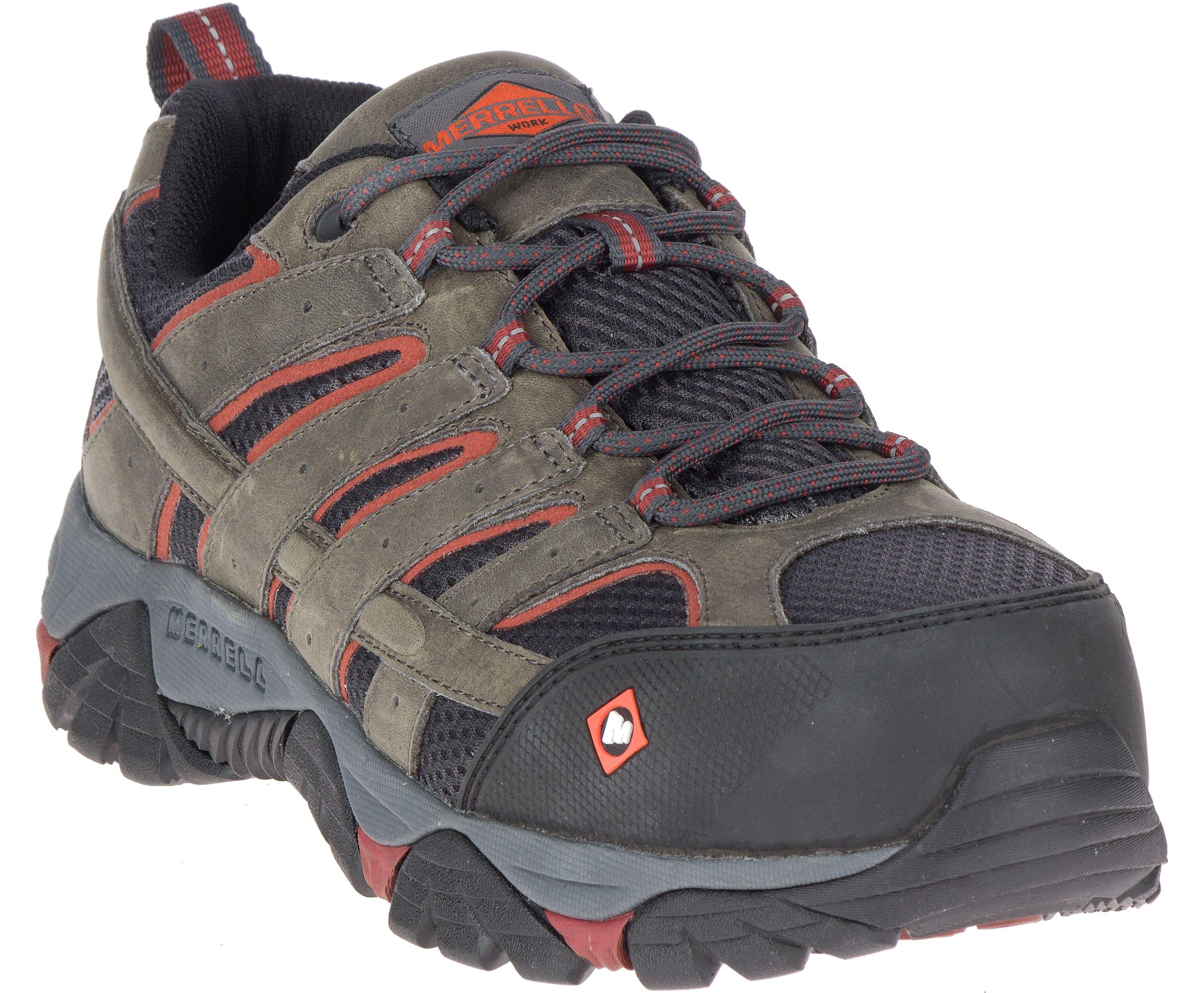 men's moab vertex vent comp toe work shoe wide width