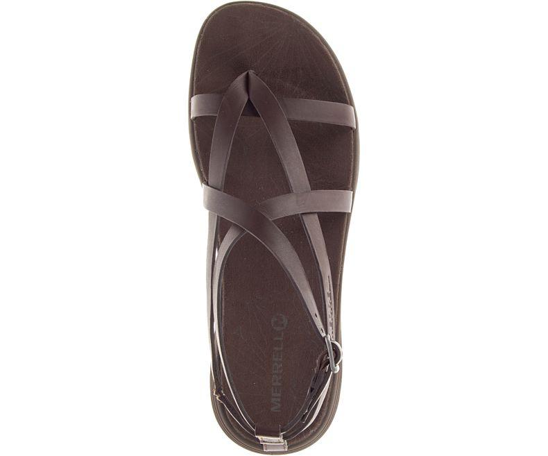 Merrell Duskair Seaway Thong Leather Sandal in Dark Brown (Brown) - Save  36% | Lyst