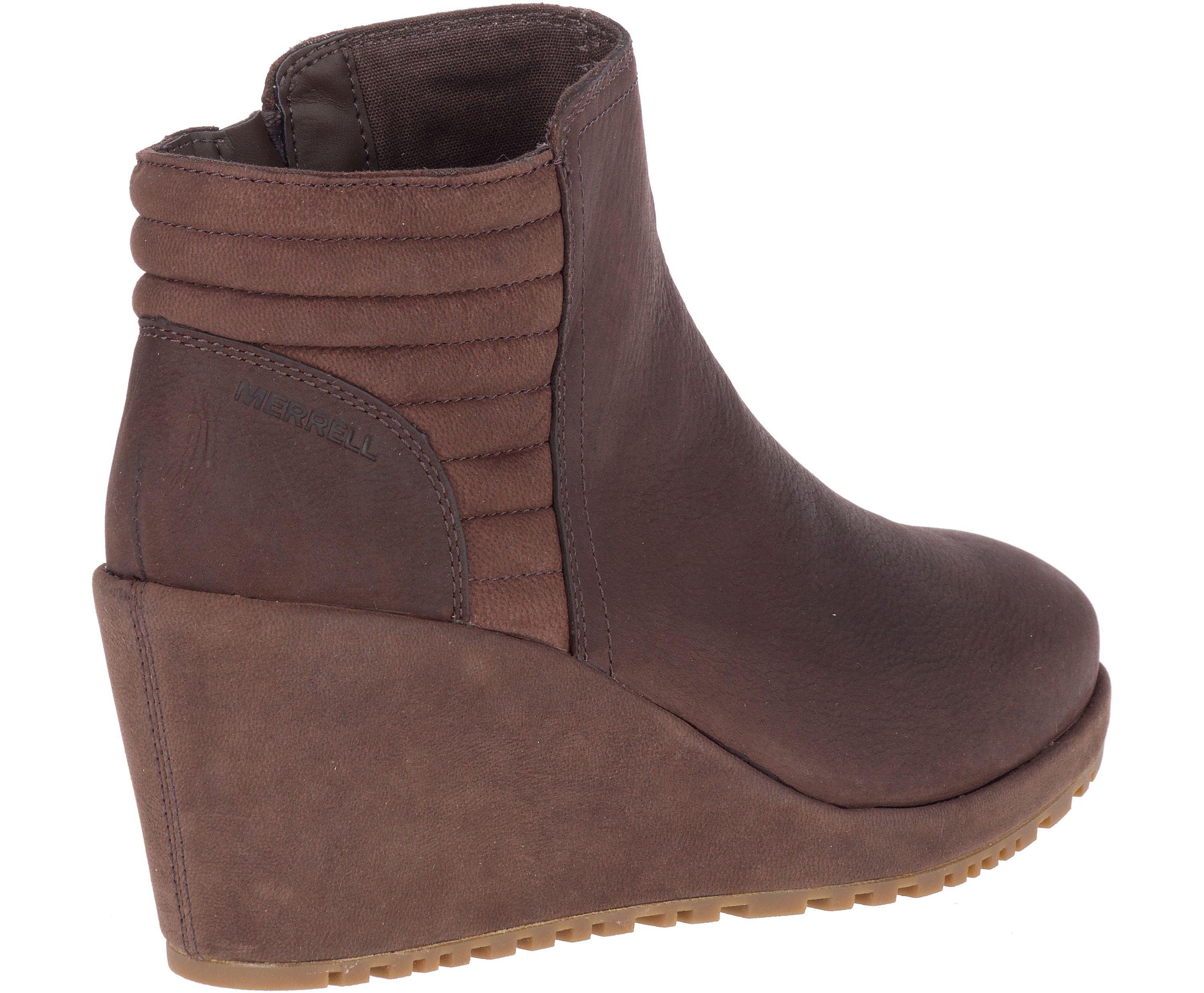 merrell women's tremblant wedge bluff waterproof walking shoe