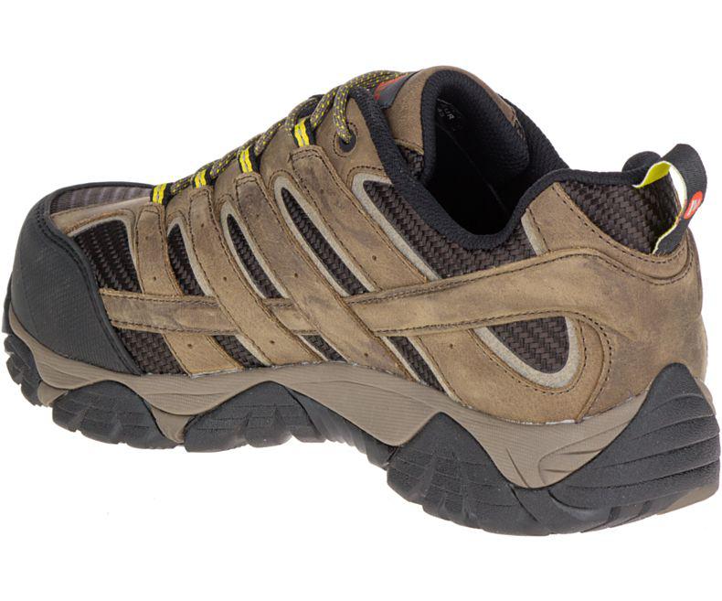 men's moab 2 vent waterproof comp toe work shoe wide width