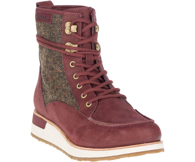 merrell burgundy suede raisin boots