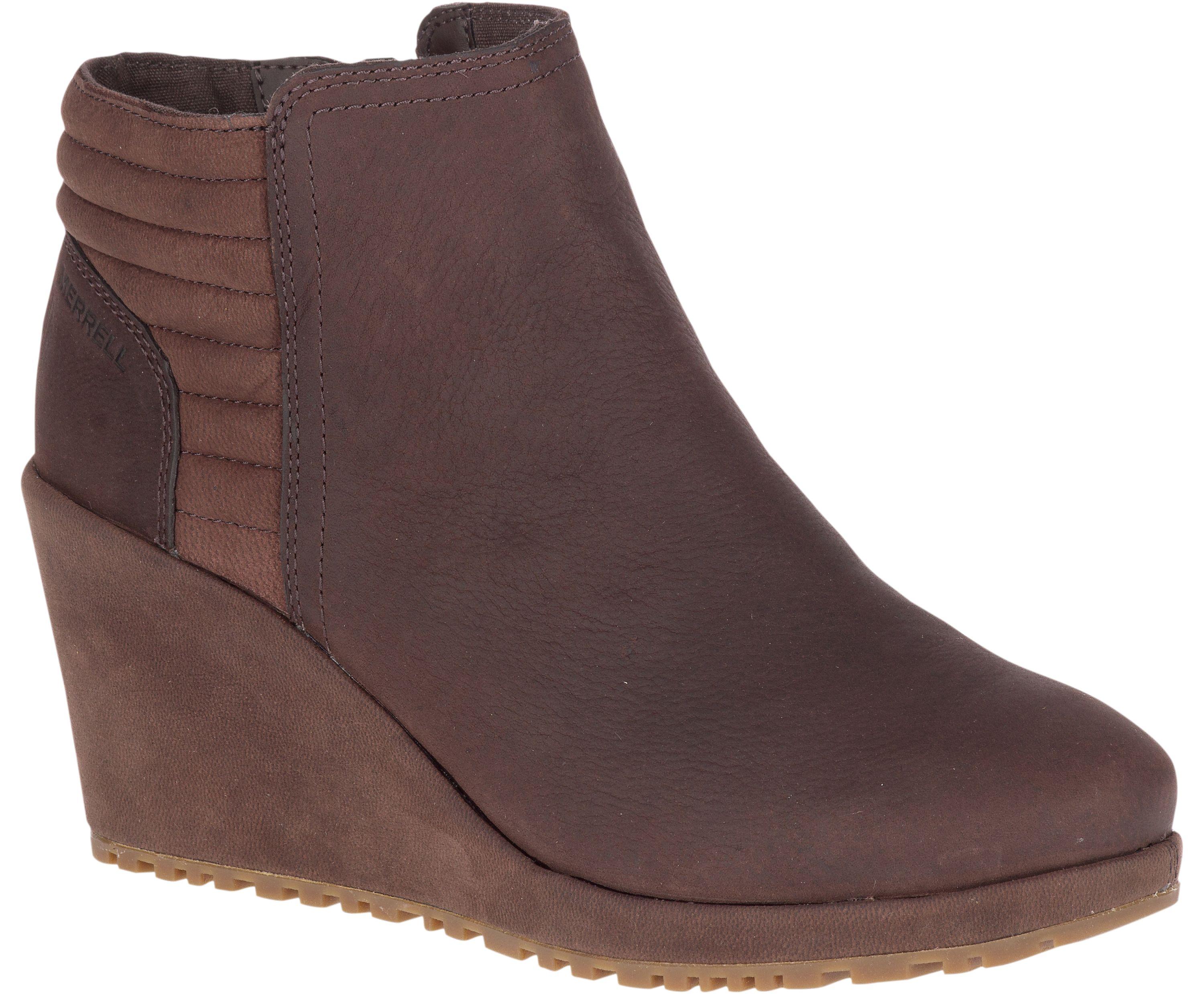 Merrell Leather Tremblant Wedge Bluff 