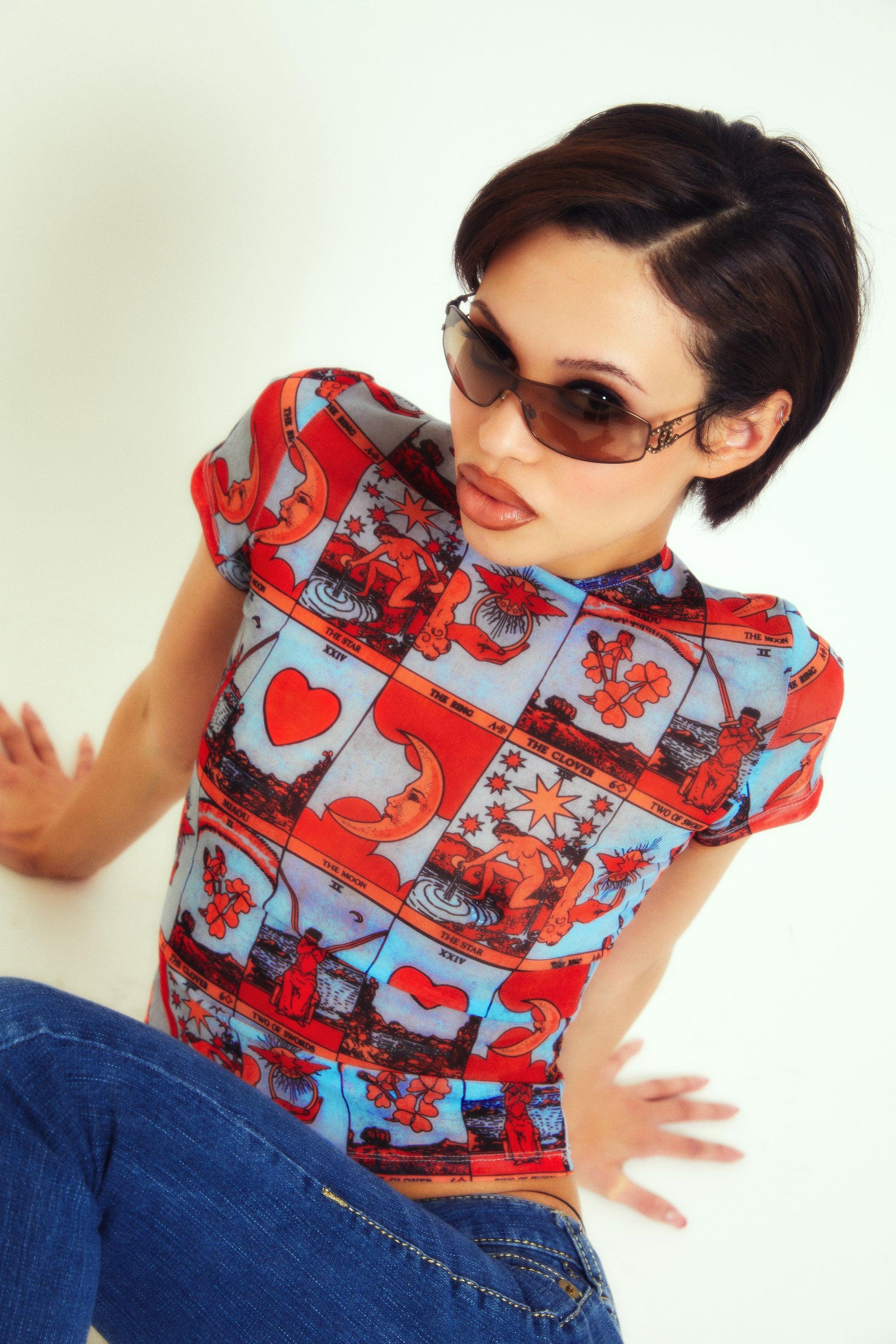 miaou tarot tee