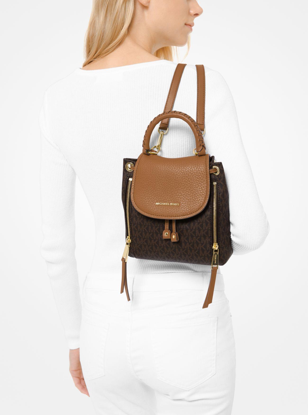 Michael Kors Synthetic Viv Lg Backpack Brown/acorn | Lyst UK