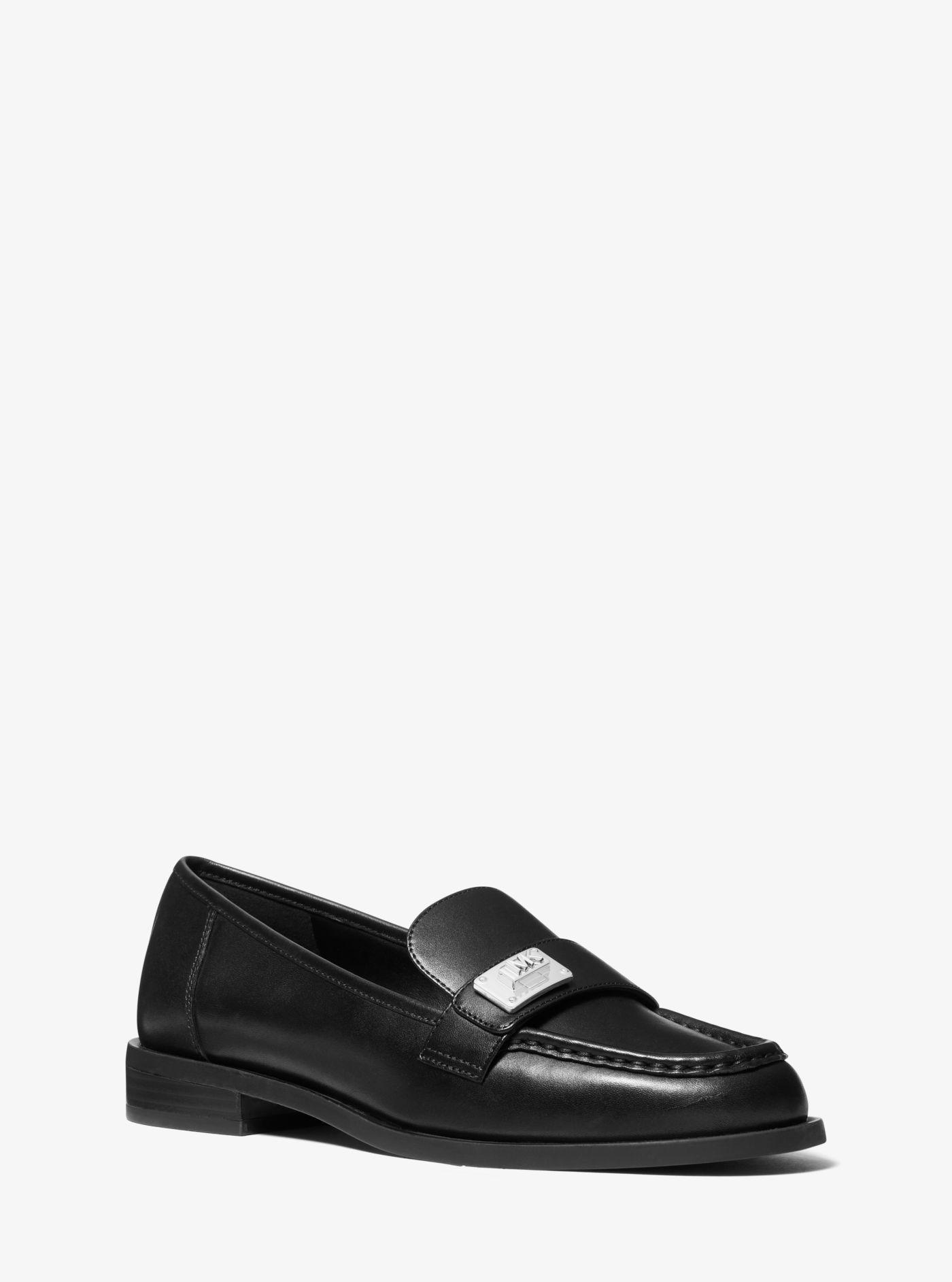 Michael Kors Padma Leather Loafer in Black | Lyst