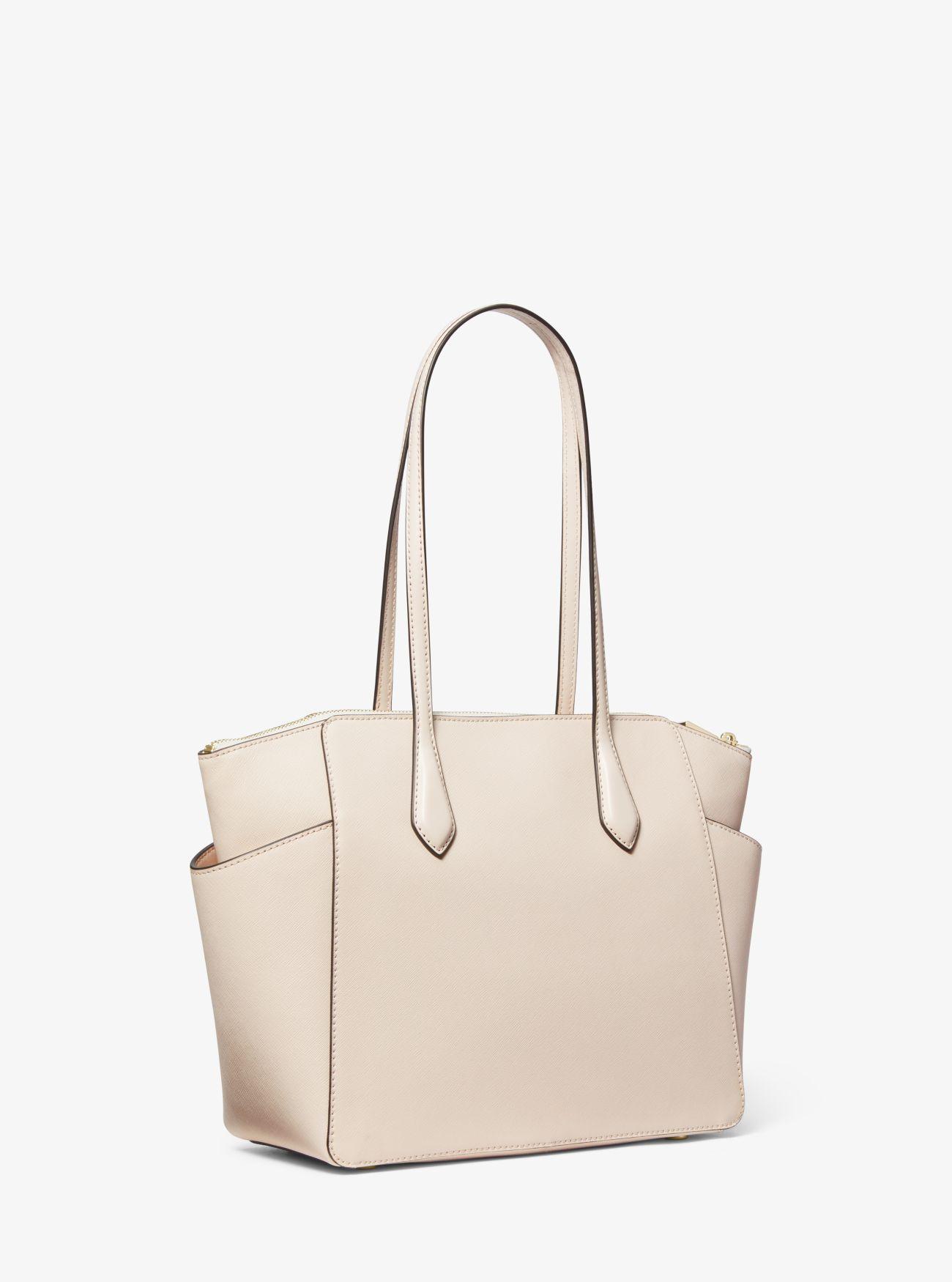 Marilyn Medium Saffiano Leather Tote Bag