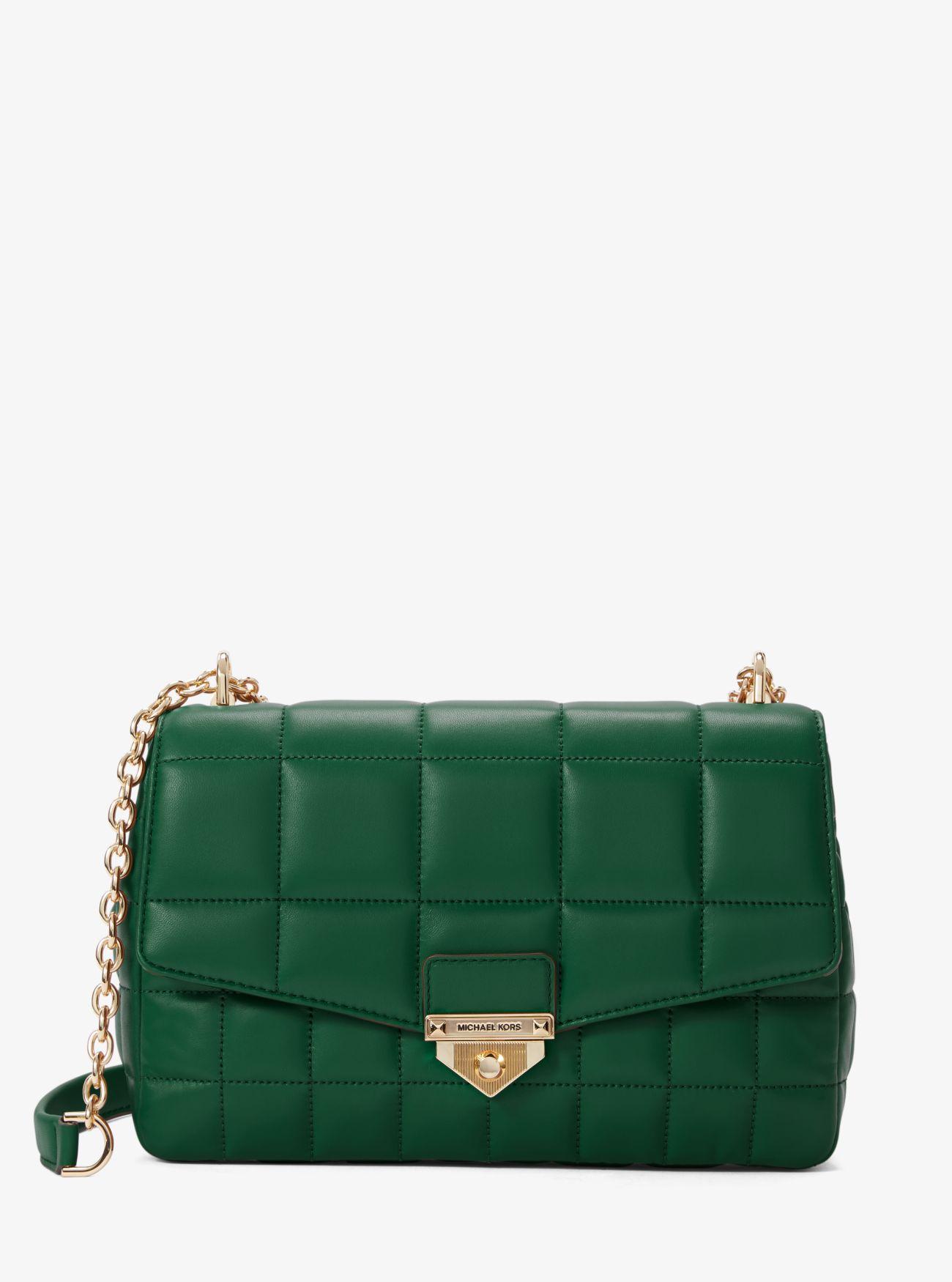 Michael Kors Small Leather Bucket Crossbody Bag Messenger Handbag Purse  Green 194900915516 | eBay