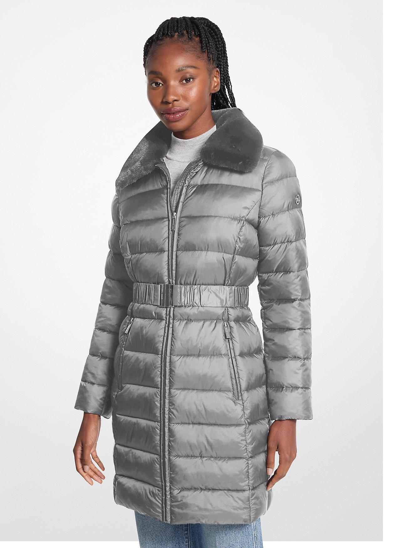 Satin Cire Puffer Michael Kors CirÃ© Puffer Coat MICHAEL Michael