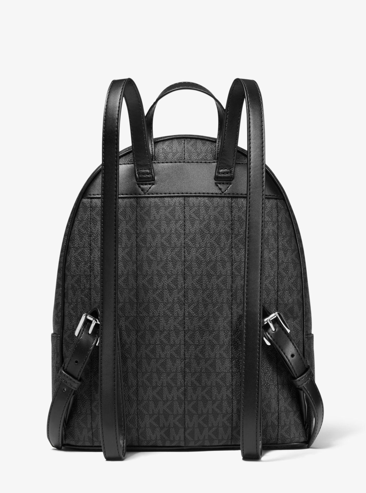 Michael Kors Kenly Medium Logo Backpack in Black | Lyst