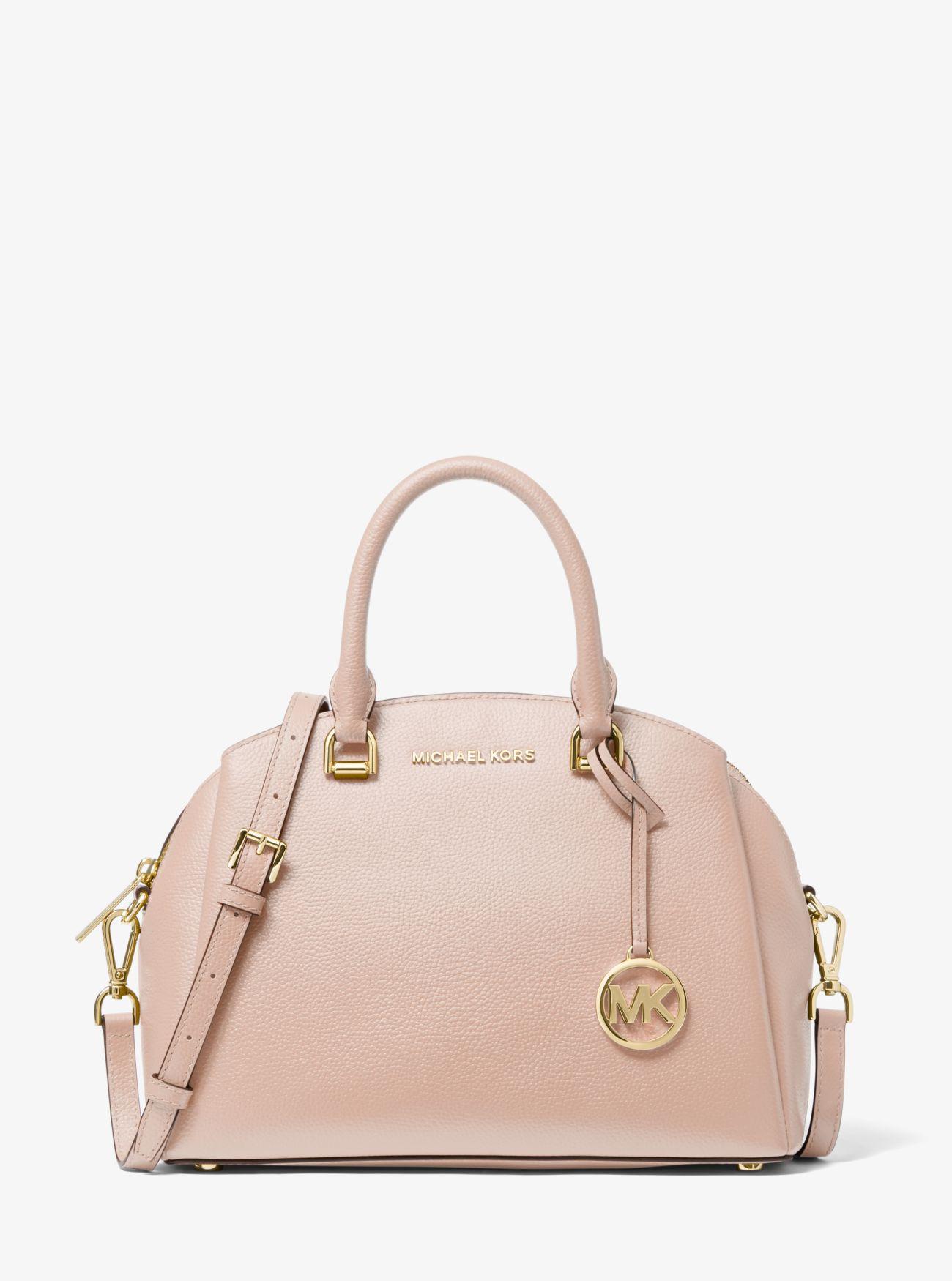 michael michael kors maxine leather dome satchel