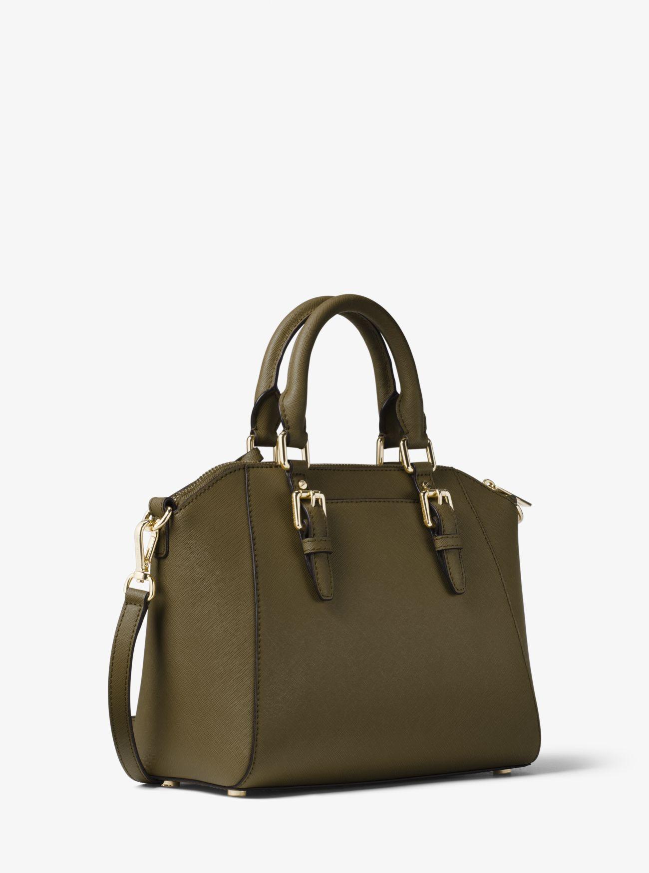 ciara medium saffiano leather satchel