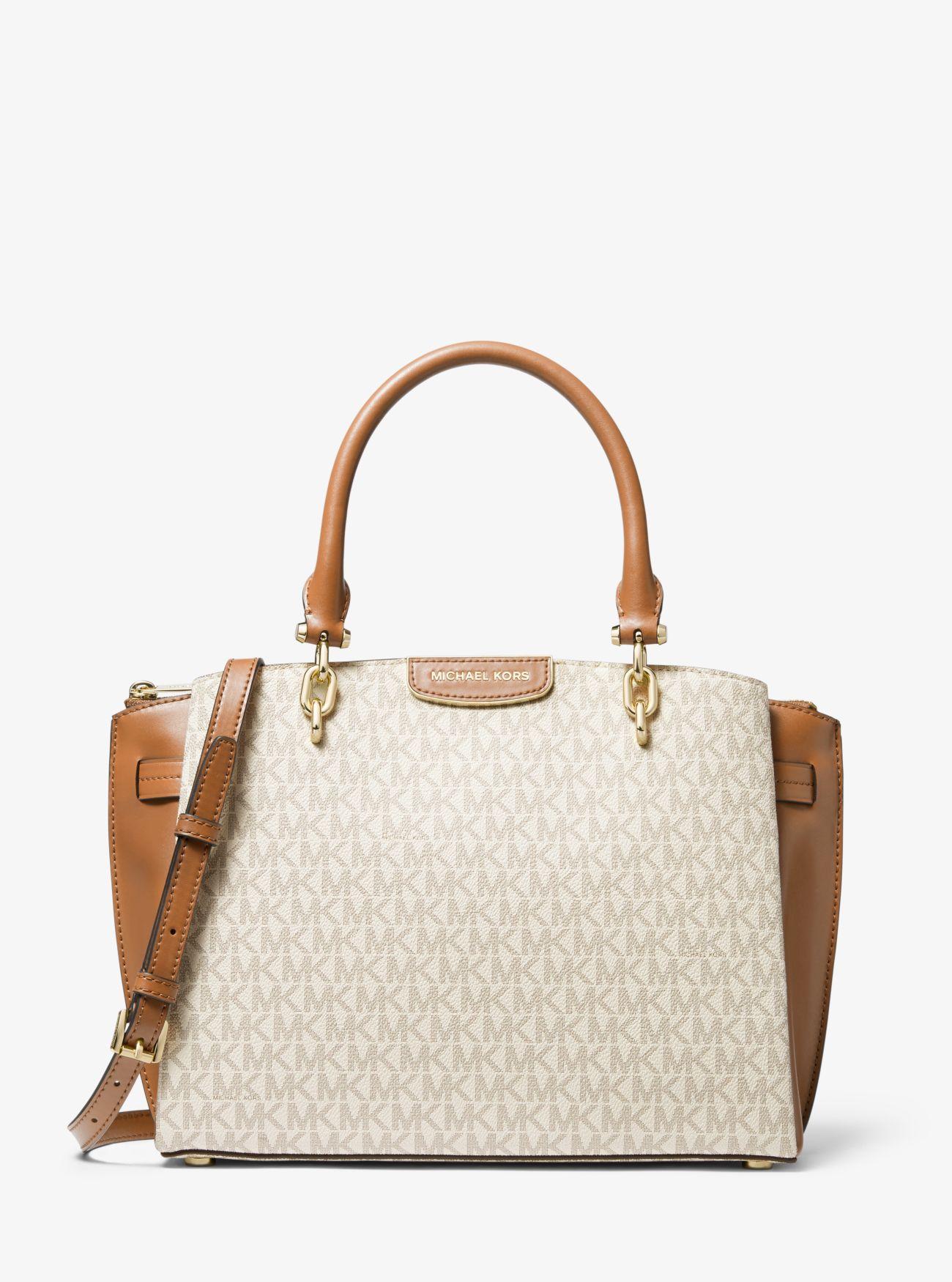 Kors Clearance Michael Kors Rochelle Large Leather Satchel Satchel