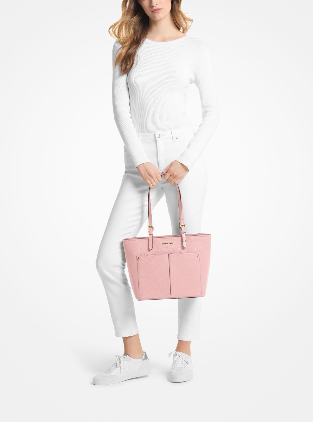 Michael Kors Jet Set Medium Pocket Tote Bag in Pink | Lyst UK